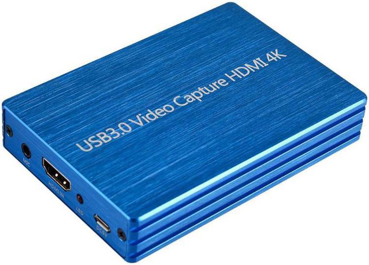 4K 1080P HDMI to USB 3.0 Video Capture Card for OBS Live Stream Broadcast Case Automatically Adjust Settings for Output Size