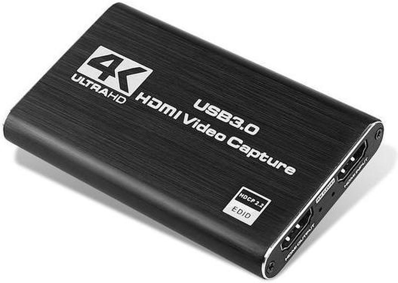 HDMI Capture Card 4K USB3.0 1080P Video Capture Card Game Capture Device for PC PS4 Live Streaming Broadcast Video Record Stream