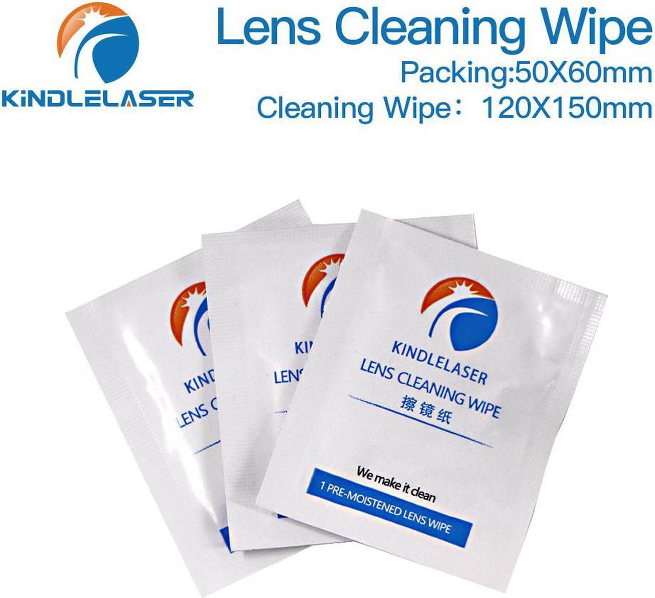 Lingettes nettoyantes pour lentilles Laser, 10 pièces, pour lentilles Laser 10,6 um CO2 et 1064nm à Fiber miroir