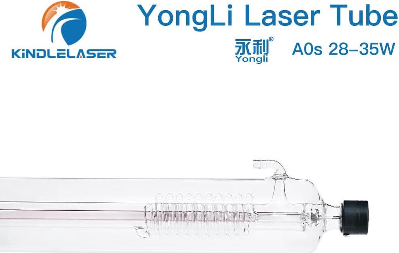 Laser Laser Yongli A0s, longueur du Tube 600mm Dia, 28W-35W CO2 Machine de découpe et gravure au Laser CO2, 80mm