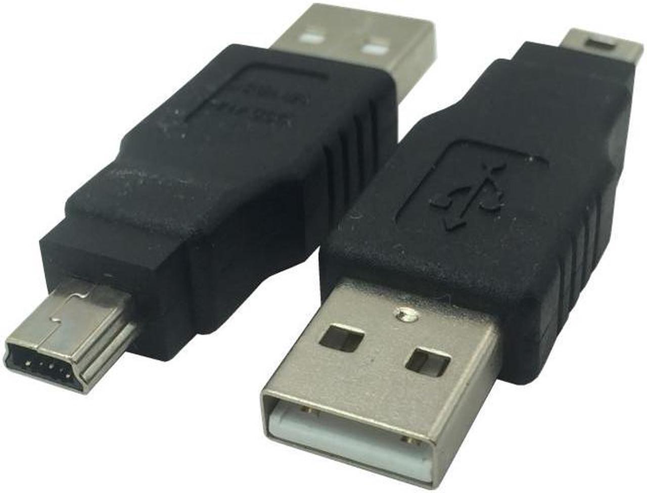 Adaptateur USB A vers Mini USB mâle vers mâle 1 pièce