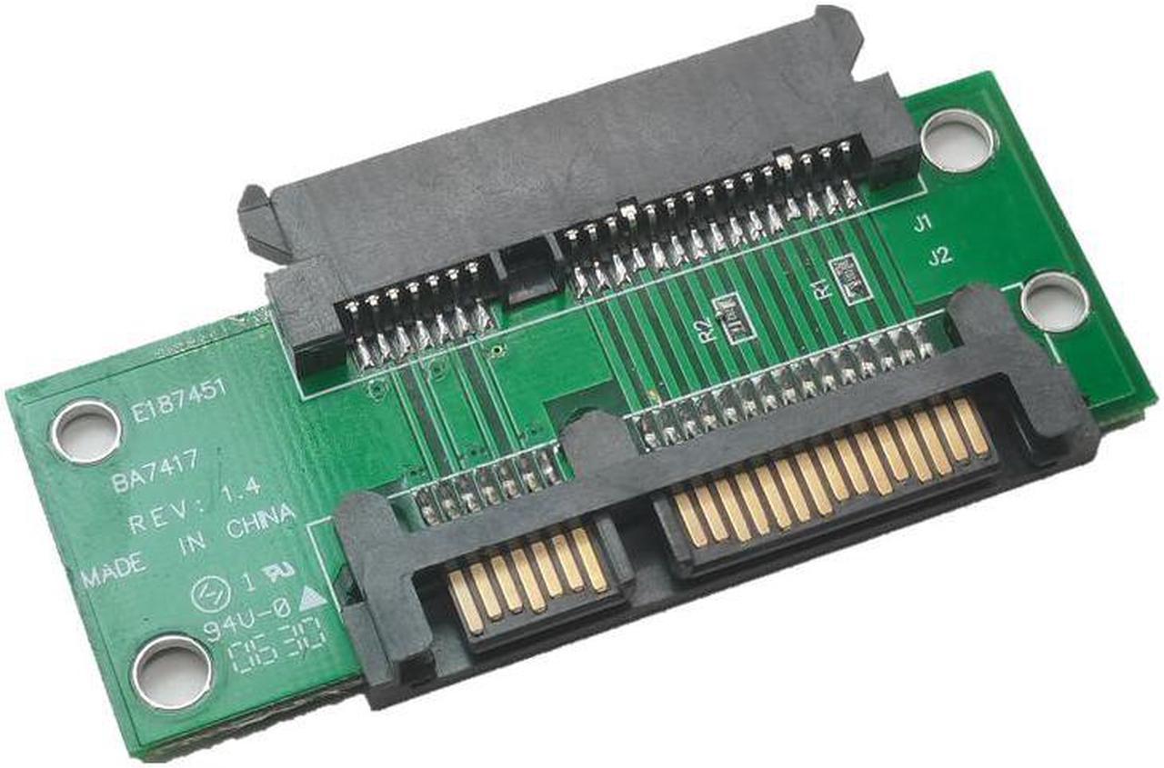 Adaptateur SATA 22P mâle vers femelle, 3.5 et 2.5 pouces, 22 broches 7 + 15 mâle vers SATA 22P femelle, adaptateur d'extension PCB