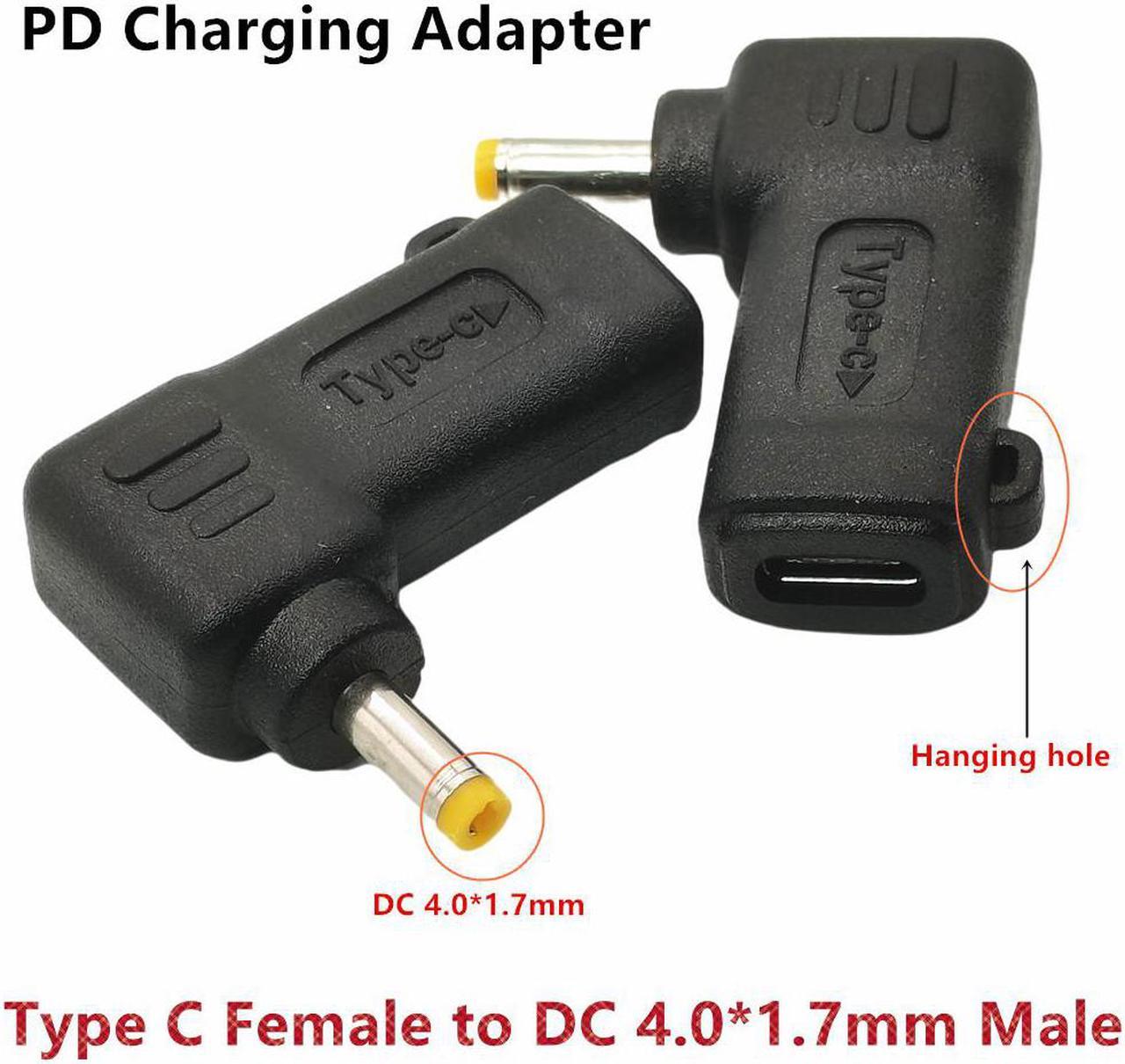 Prise d'alimentation USB 3.1 Type C vers DC 20V 4.0x1.7mm, émulateur PD, déclencheur de Charge Ada[ter 65W pour Lenovo IdeaPad 310 320 330 330s 120s