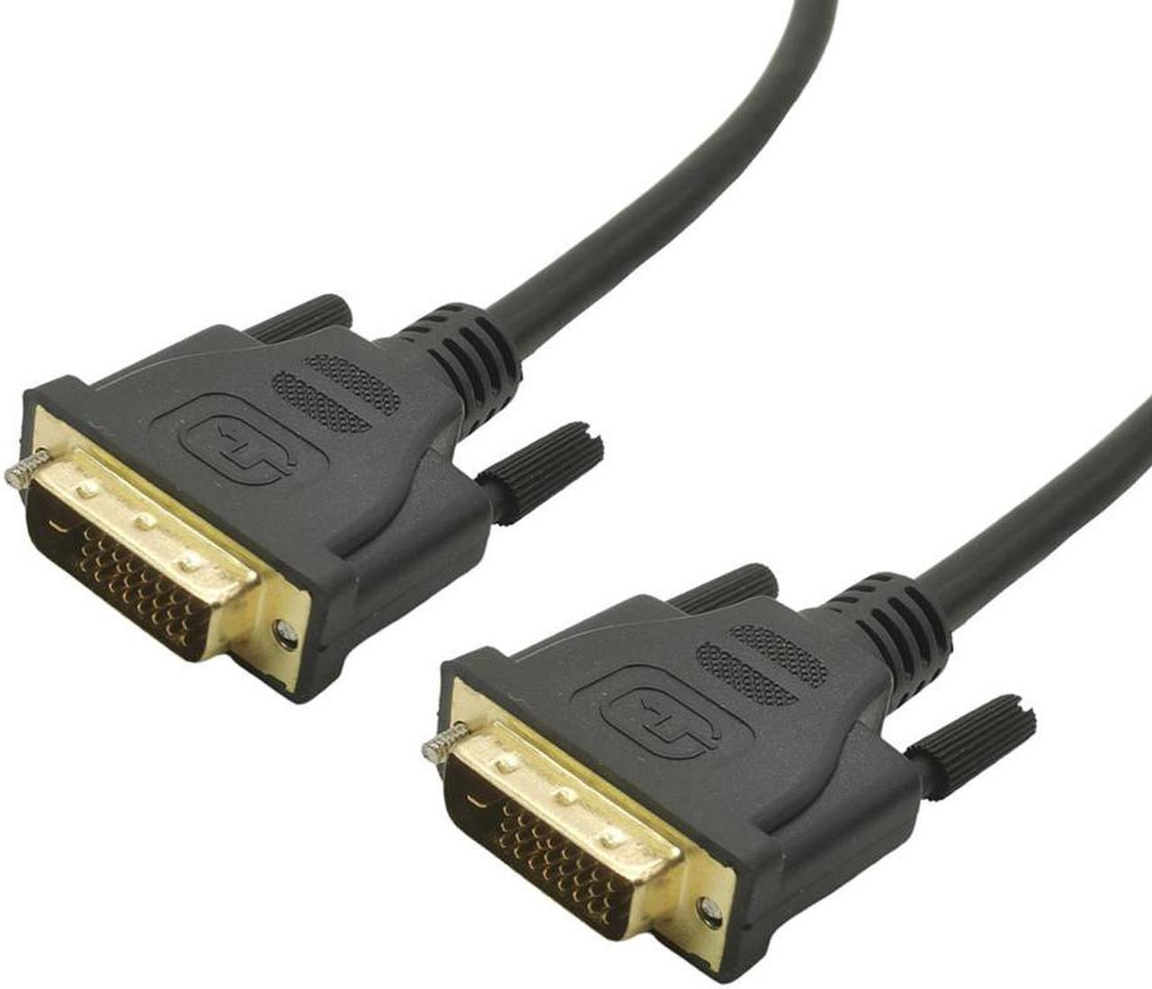 Câble DVI mâle vers DVI 24 + 1 broche, 1080p, fiche plaquée or 3D, 0.5M, pour moniteur LCD, DVD, HDTV, XBOX