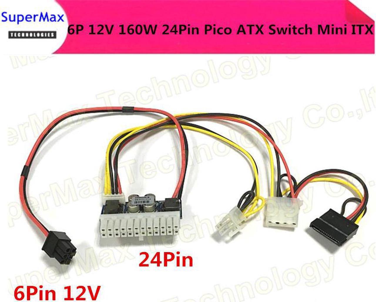 Module d'alimentation PCI-E 6 broches, entrée DC-ATX-250W 24 broches, commutateur Pico PSU Auto Mini ITX haute DC-ATX module d'alimentation ITX Z1