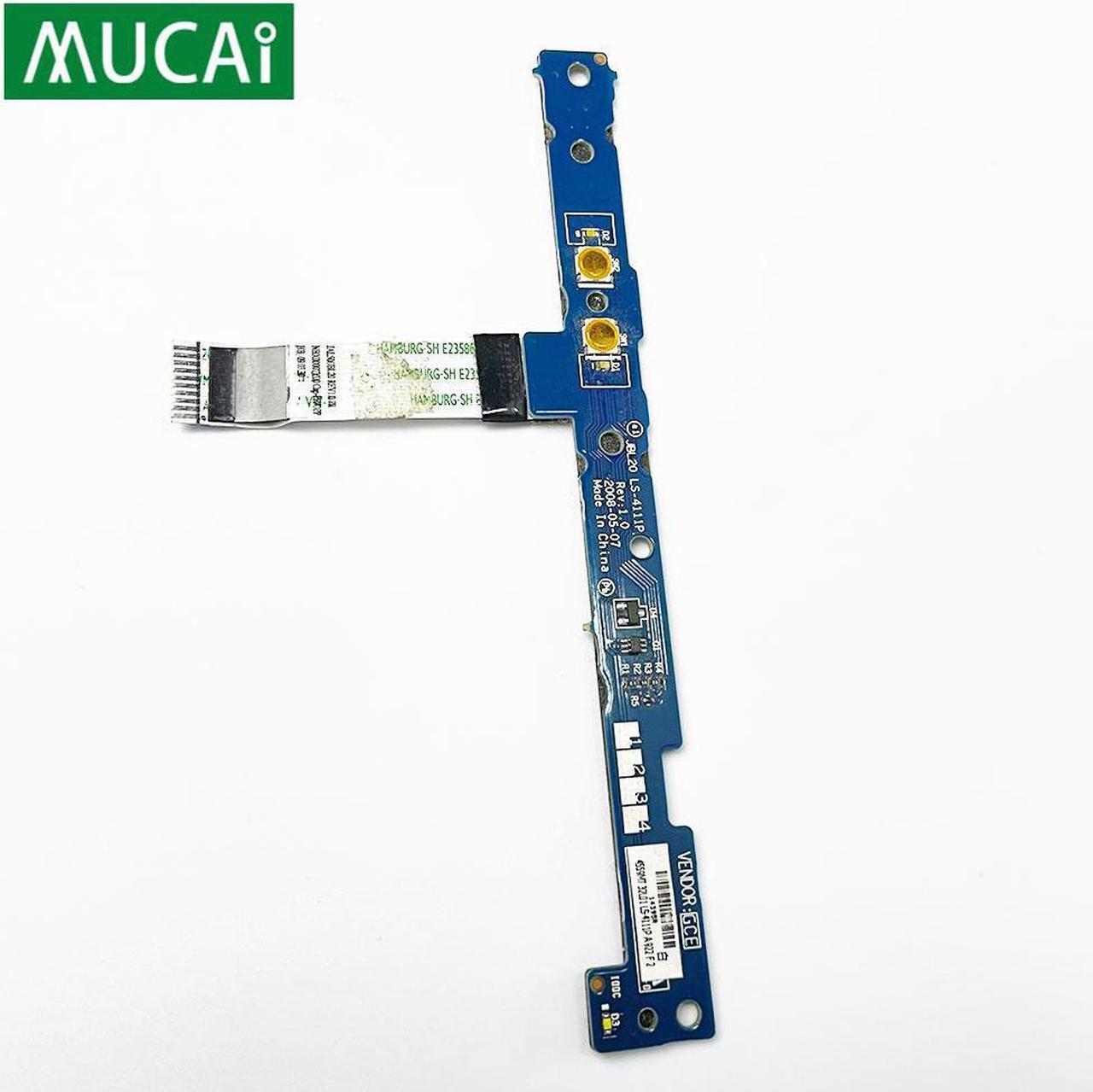 For HP CQ40 CQ41 laptop Power Button Board with Cable switch Repairing Accessories JBL20 LS-4111P