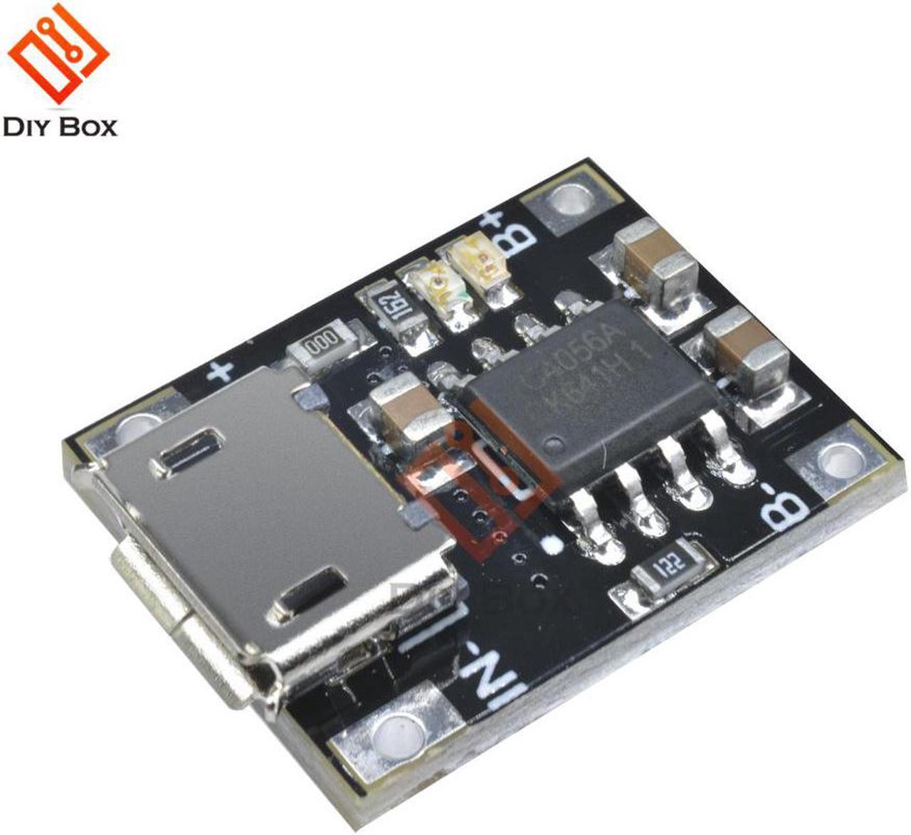 Single Cell Lithium Charging Charger Module 1A 5V-6V 4.2V TC4056 TC4056A Micro USB Power Supply Board TP4056