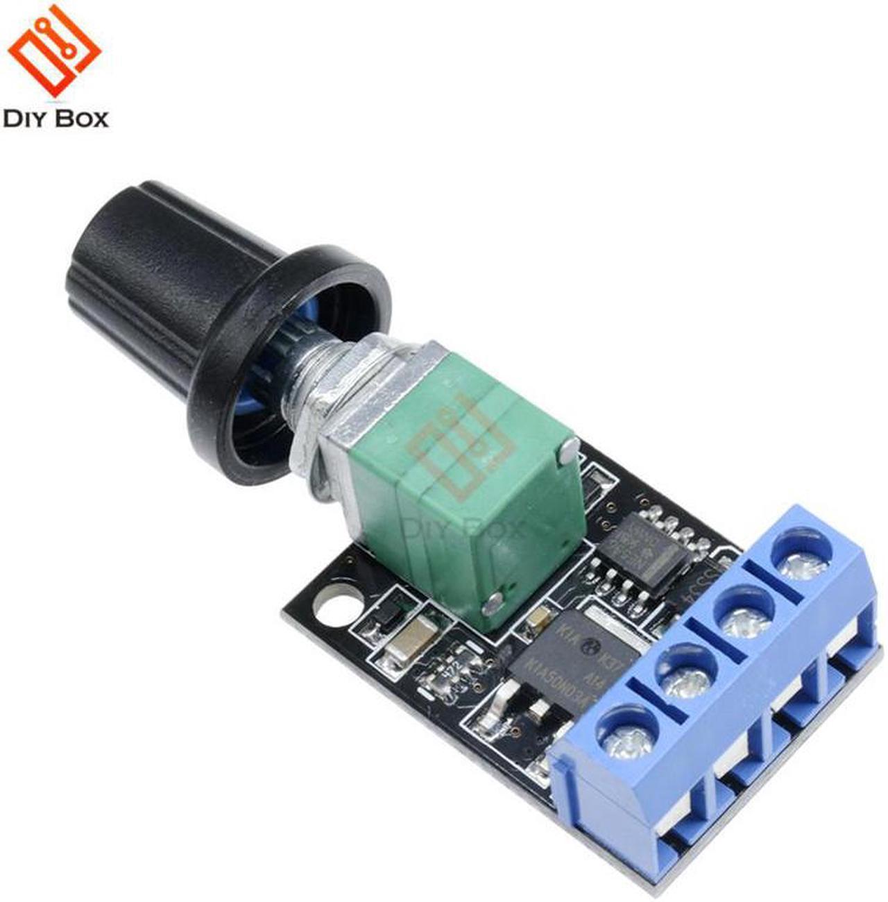 DC Motor Speed Governor PWM Stepless Speed Controller Regulator LED Dimming 5V-16V 10A Ultra High Linearity Band Switch