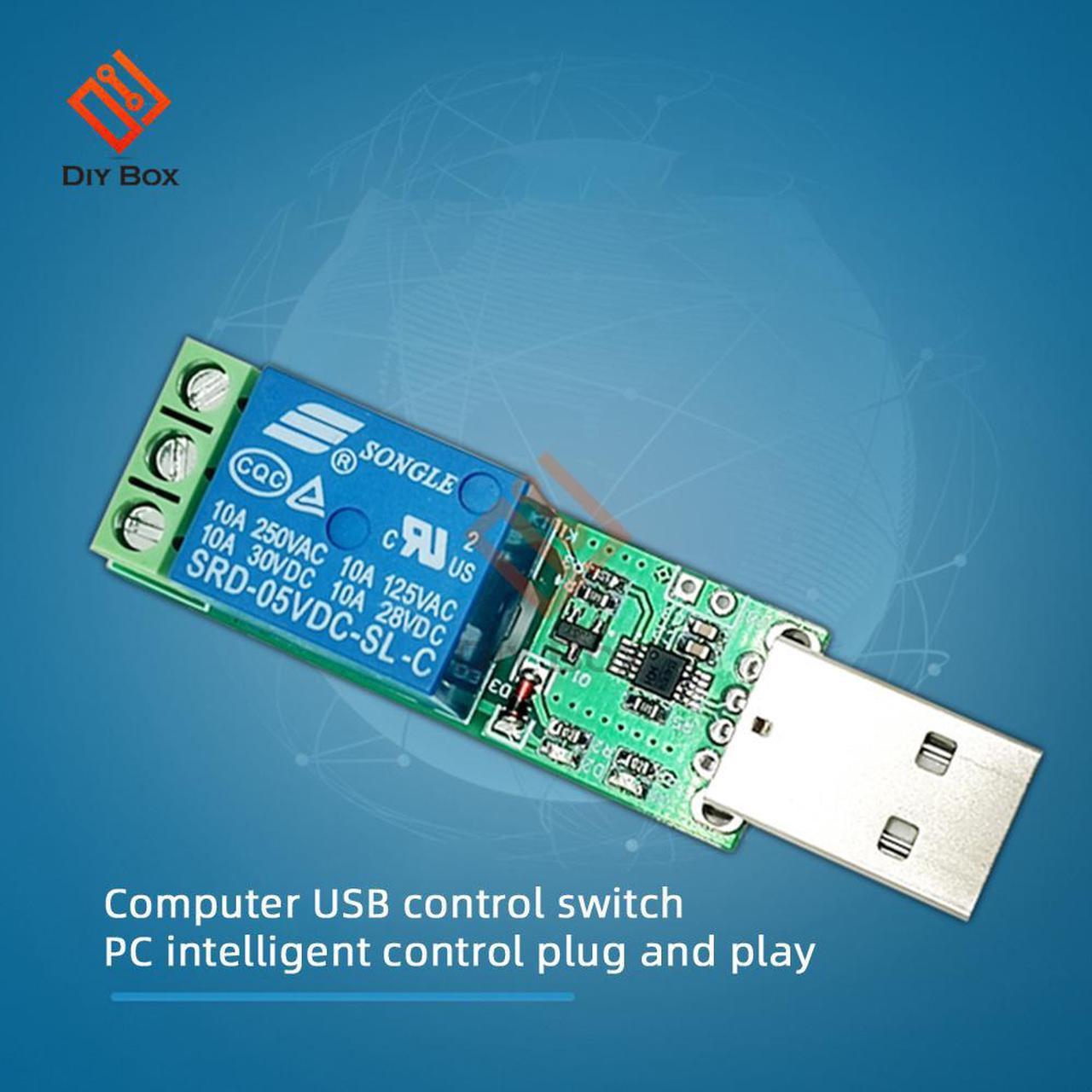 HID Drive Micro USB 1 Channel 5V Relay Module Interface LED Indicator 5V 10A/250VAC 10A/30VDC Relay For Arduino