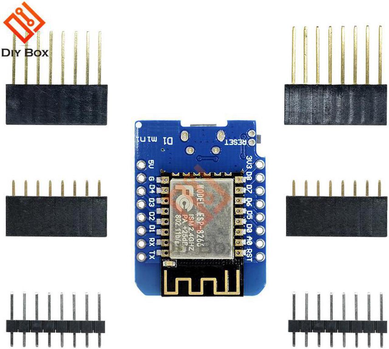 D1 Mini ESP8266 ESP-12 ESP-12F CH340G CH340 V2 USB For WeMos WIFI Development Board D1 Mini NodeMCU Lua IOT Board 3.3V With Pins