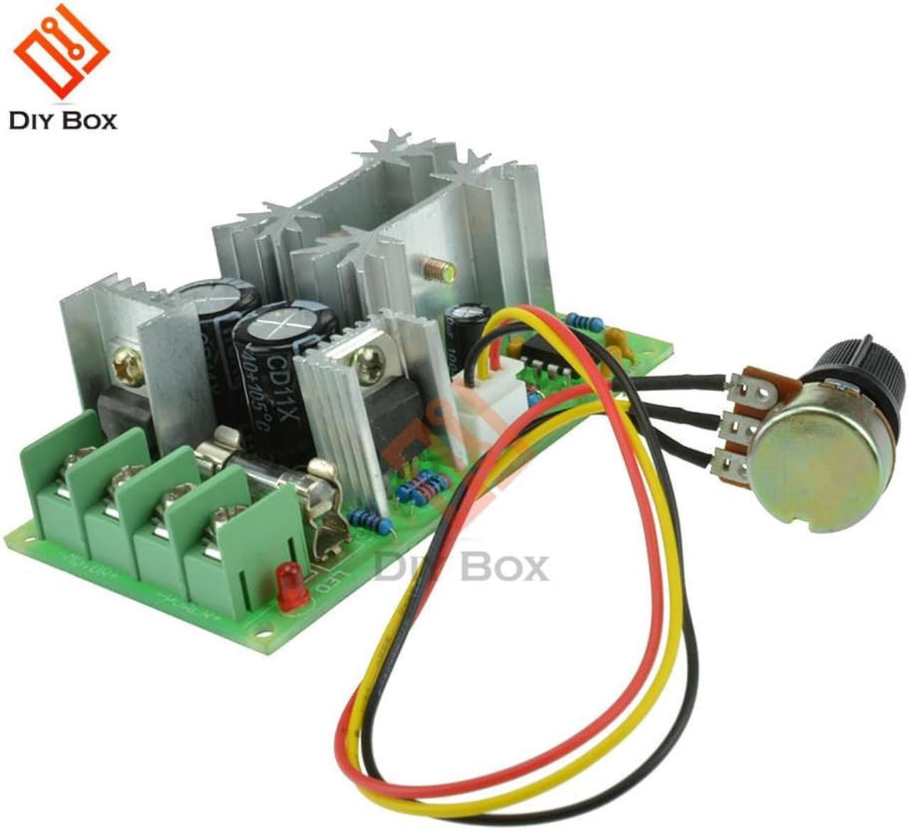 DC 9-60V Motor Speed Control Regulator PWM Motor Speed Controller Switch 20A Current Regulator Module 12V 24V 48V