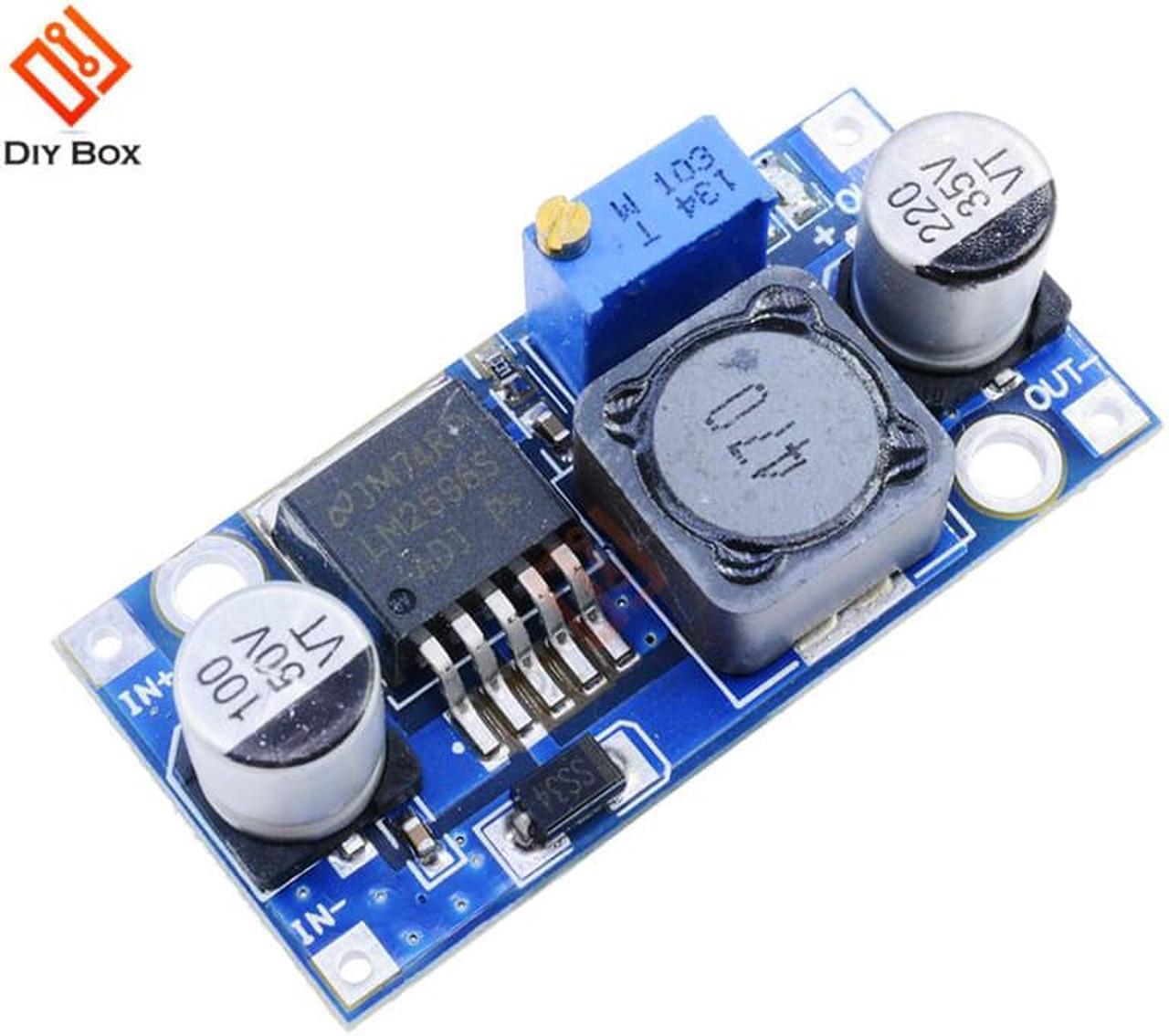 5pcs DC-DC Step Down Buck Converter Module LM2596 3.2V-40V to 1.25V-35V Adjustable Power Voltage Regulator Step-down Transformer