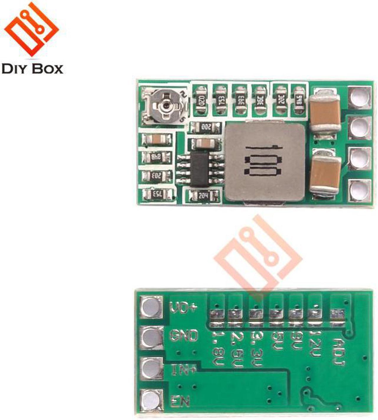 5Pcs Mini DC-DC 12-24V to 5V 3A Step Down Module Board Voltage Buck Adjustable Power Supply Converter 1.8V 2.5V 3.3V 5V 9V 12V