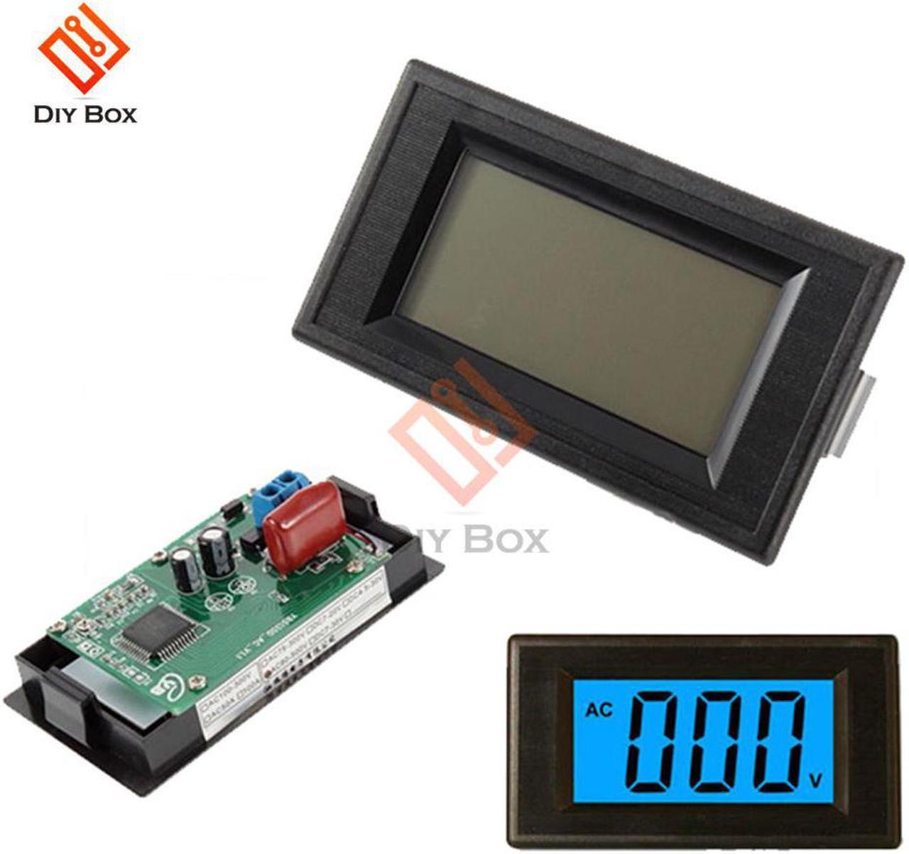 AC 80-500V 2-Wire Blue Digital LCD Volt Panel Meter Voltmeter Circuit Voltage Power Supply Display Module