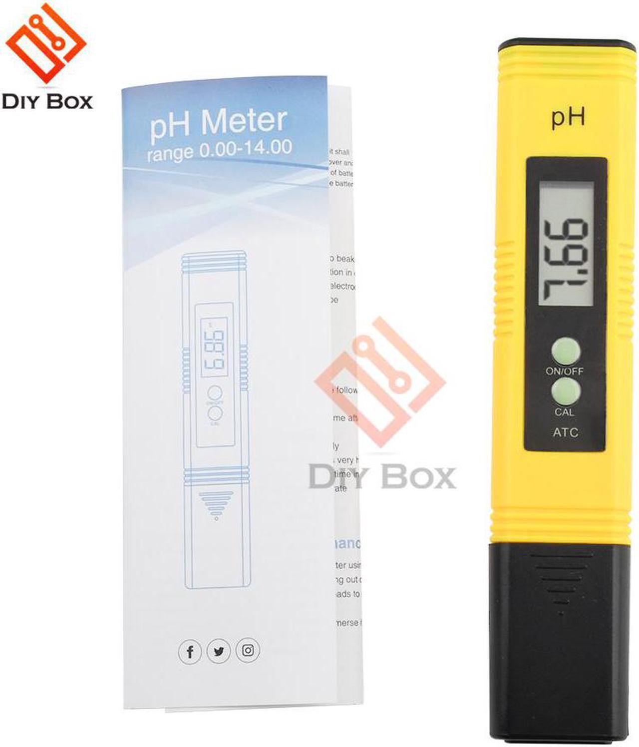 Digital LCD Display PH Meter Tester Pocket Aquarium Pool Water Wine Urine LCD Pen Monitor Microprocessor Waterproof