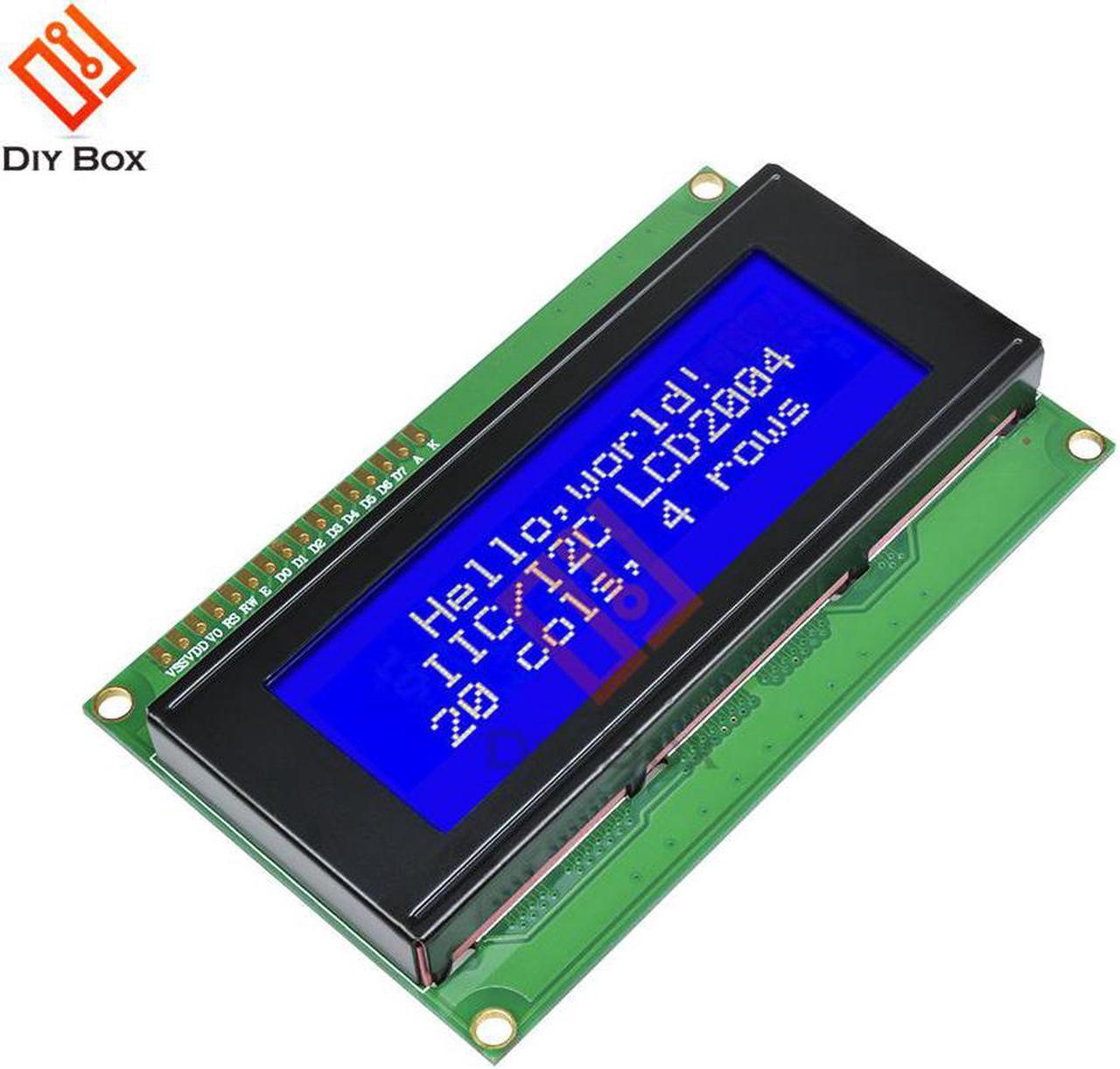 2004 204 20X4 Character LCD Display Module Blue Blacklight LCD Screen Module 5V LCD Controller Board Monitor for Arduino