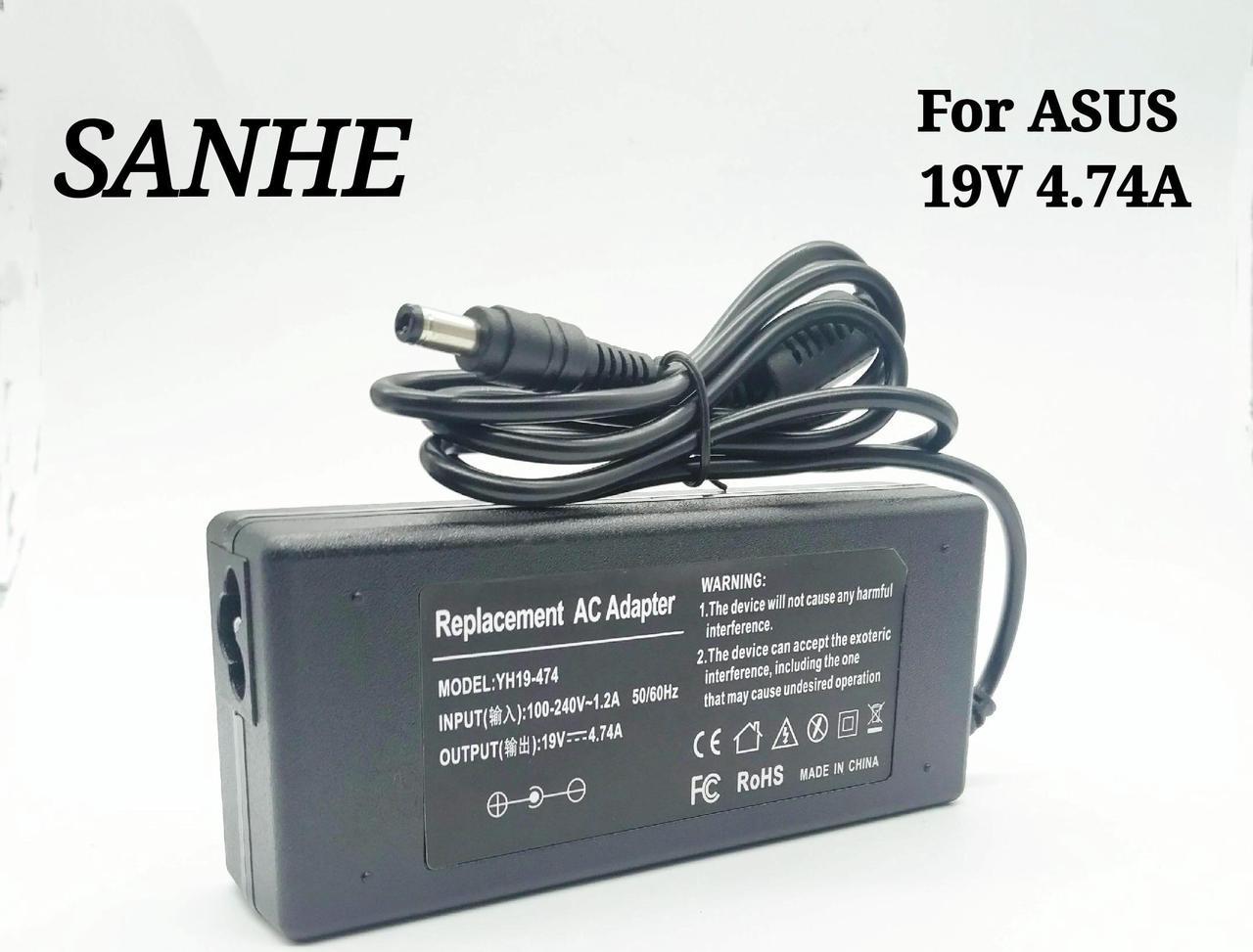 Chargeur de voyage portable ca, 19v, 4,74 a, 5.5x2.5mm, adaptateur d'alimentation pour ordinateur portable asus ADP-90SB bb PA-1900-24 PA-1900-04 ch