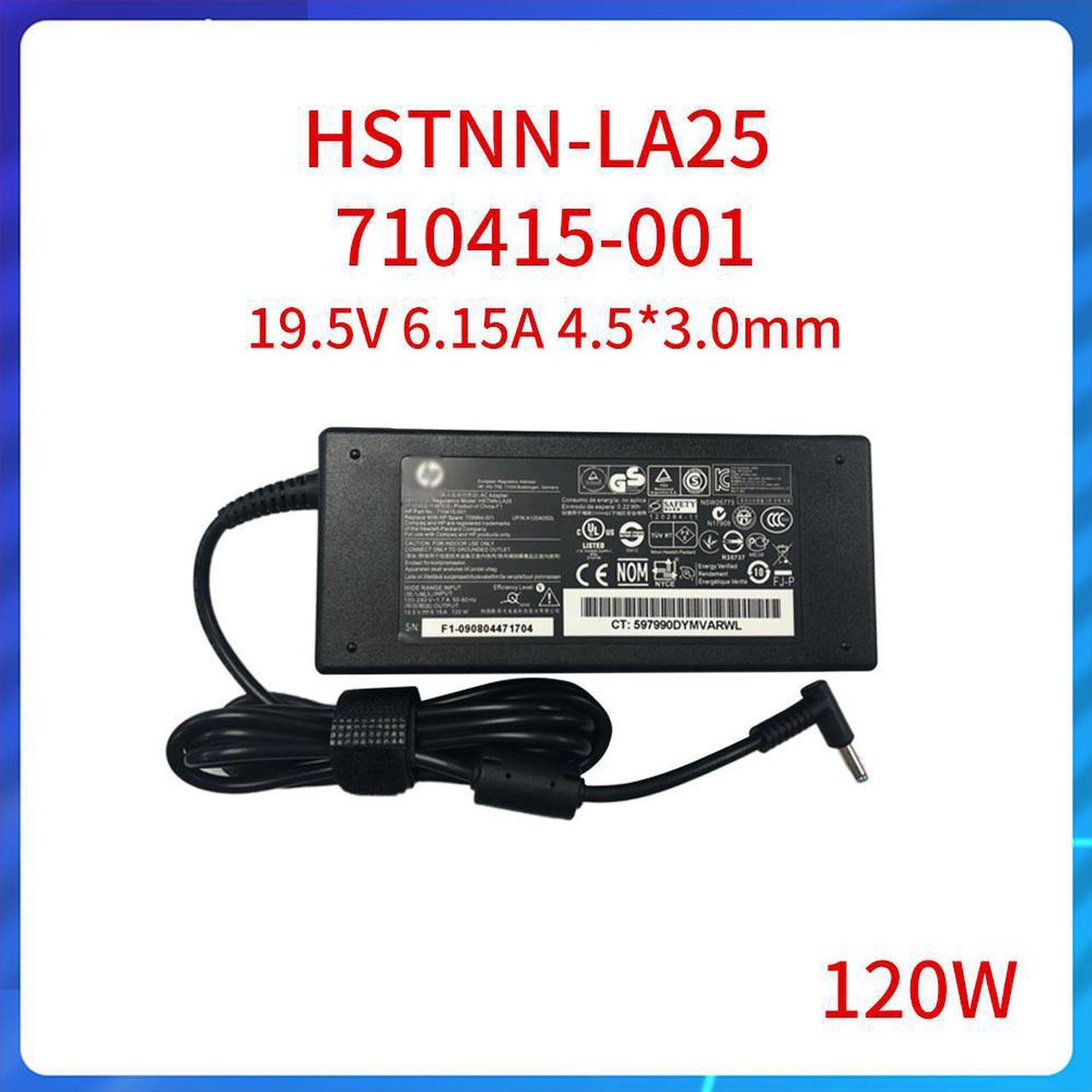 Adaptateur pour ordinateur portable HP ENVY17 HSTNN-LA25 710415  001, nouveau, , 4.5mm x 3.0mm, 120W, chargeur, alimentation