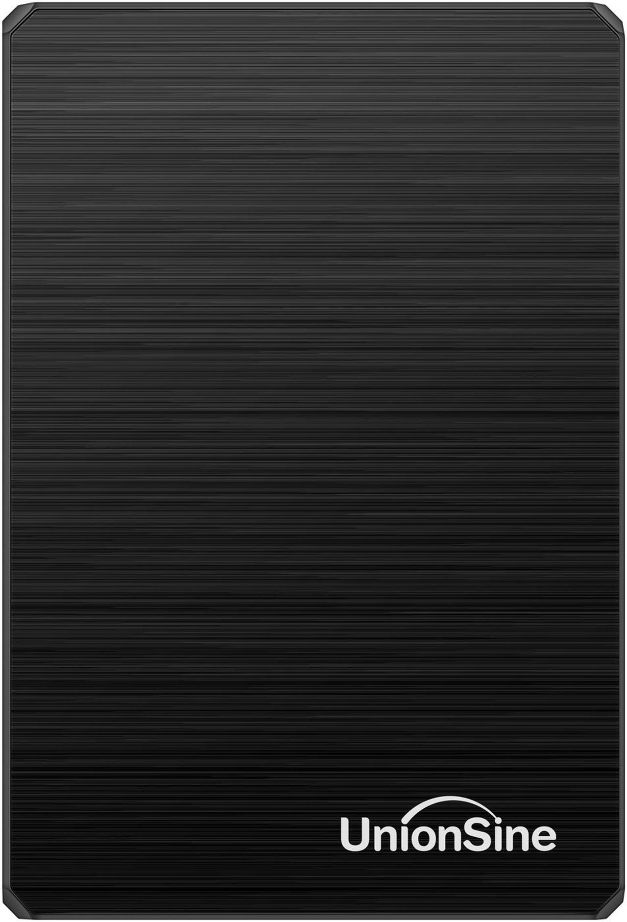 Alt view image 3 of 7 - UnionSine 500GB Ultra Slim Portable External Hard Drive USB3.0 HDD Storage Compatible for PC, Desktop, Laptop, Xbox One, Xbox one, PS4(Black)