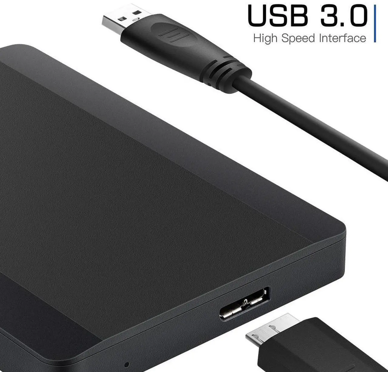 Alt view image 4 of 7 - PASKOO 500GB  HDD 2.5 Inch Portable External Hard Drive USB 3.0 Storage Compatible for PC Mac Desktop MacBook PS4 Xbox one TV 500GB