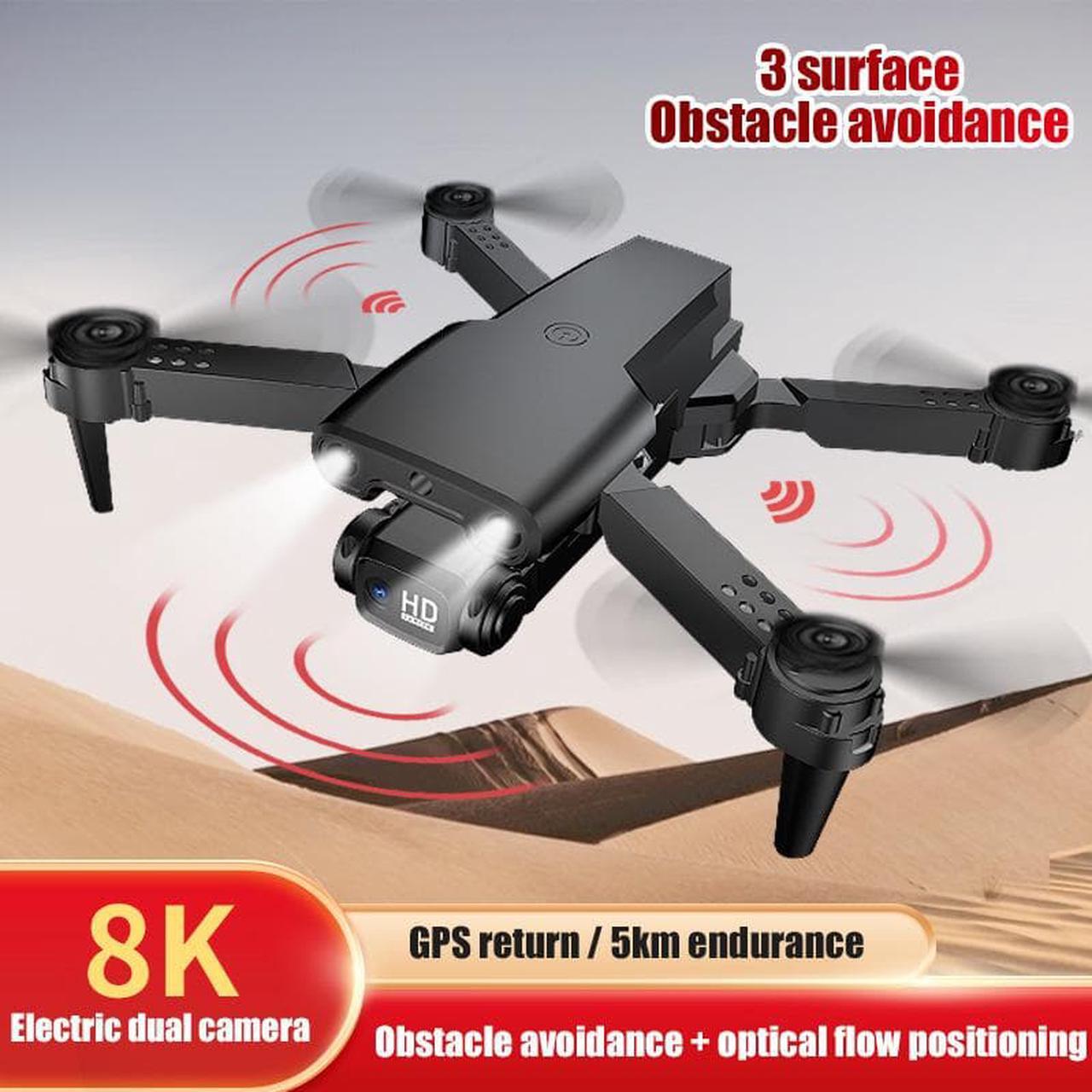 Alt view image 3 of 7 - Drone with 4K/720P 2-Axis Gimbal Camera for Adults Beginners, Long Range Professional FPV Quadcopter with Brushless Motor, 3 Batteries 50Mins Flight Time, Smart Return Home