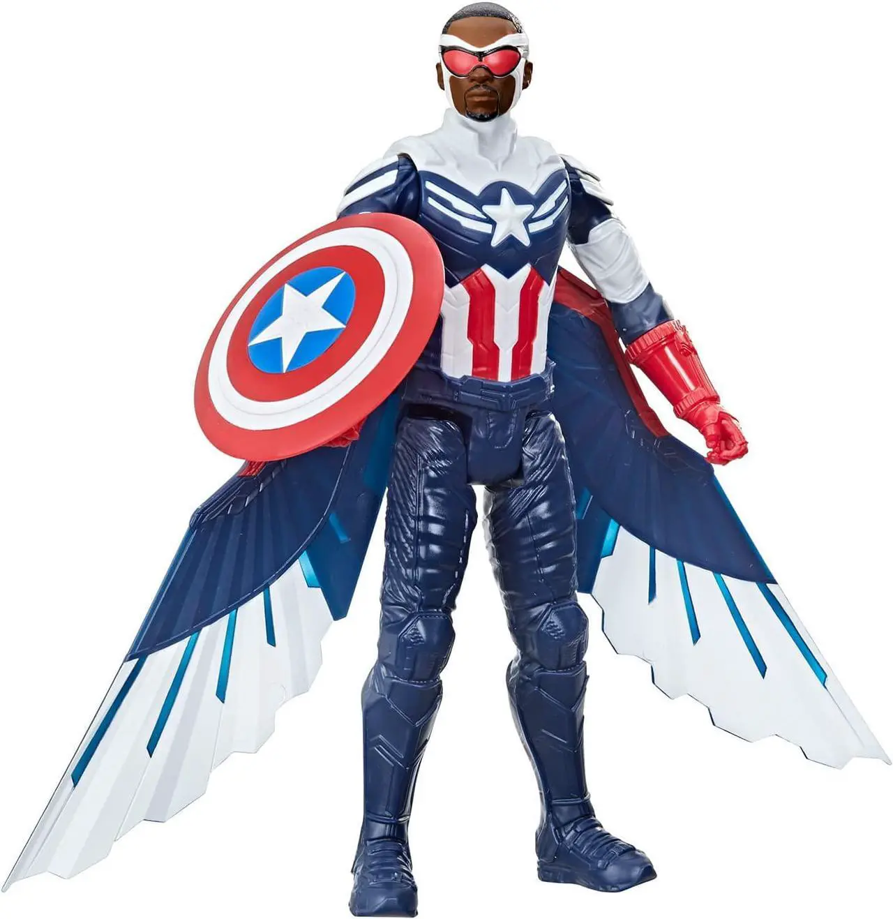 Alt view image 2 of 2 - Titan Hero Series Captain America (Falcon) 12 inches Tall Action Figure with Wings