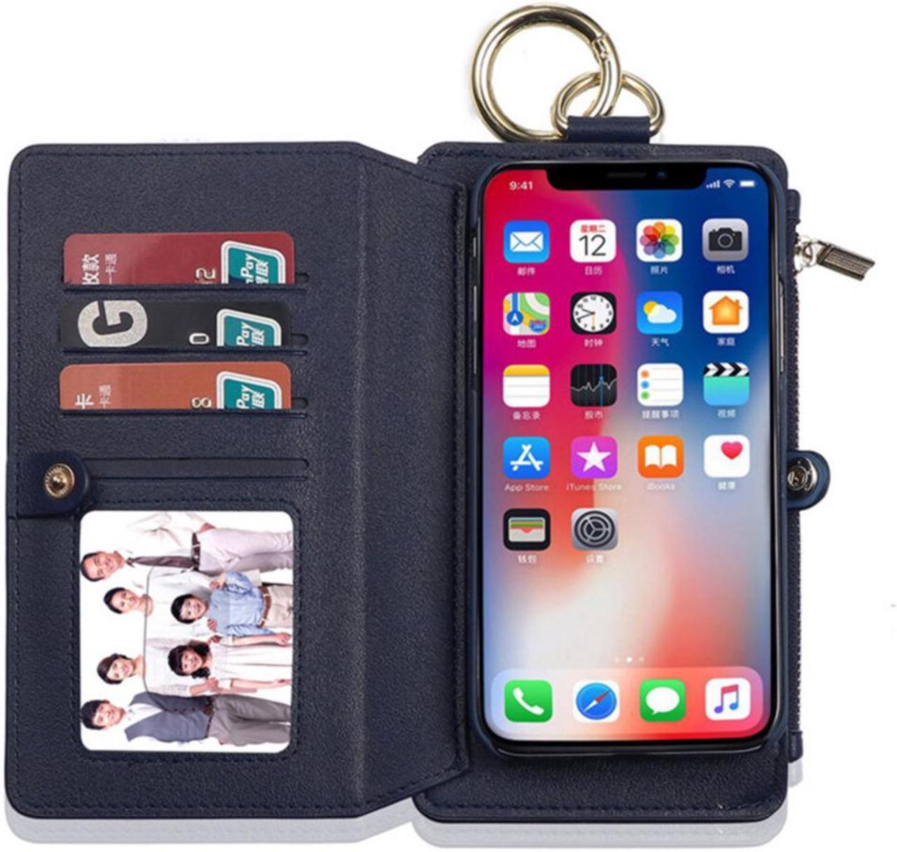 Alt view image 4 of 11 - Musubo Business Multifunctional PU Leather with Card Slots Wallet Stand Full Body Shockproof Flip Protective Case for iPhone X / XS / XR / XS Max / 7 / 8 / 7 Plus / 8 Plus / 6 / 6S / 6 Plus / 6S Plus