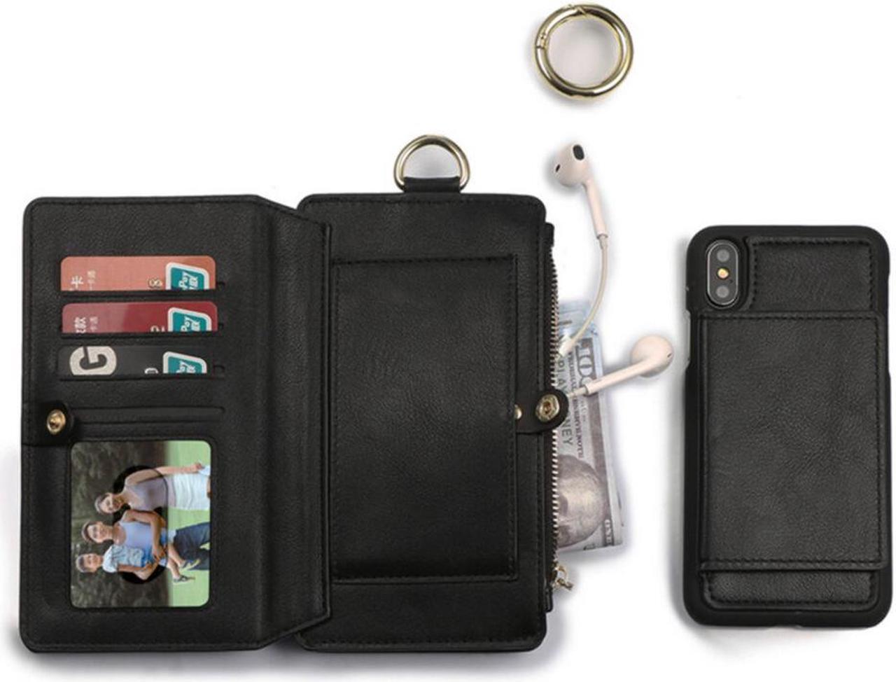 Alt view image 6 of 11 - Musubo Business Multifunctional PU Leather with Card Slots Wallet Stand Full Body Shockproof Flip Protective Case for iPhone X / XS / XR / XS Max / 7 / 8 / 7 Plus / 8 Plus / 6 / 6S / 6 Plus / 6S Plus