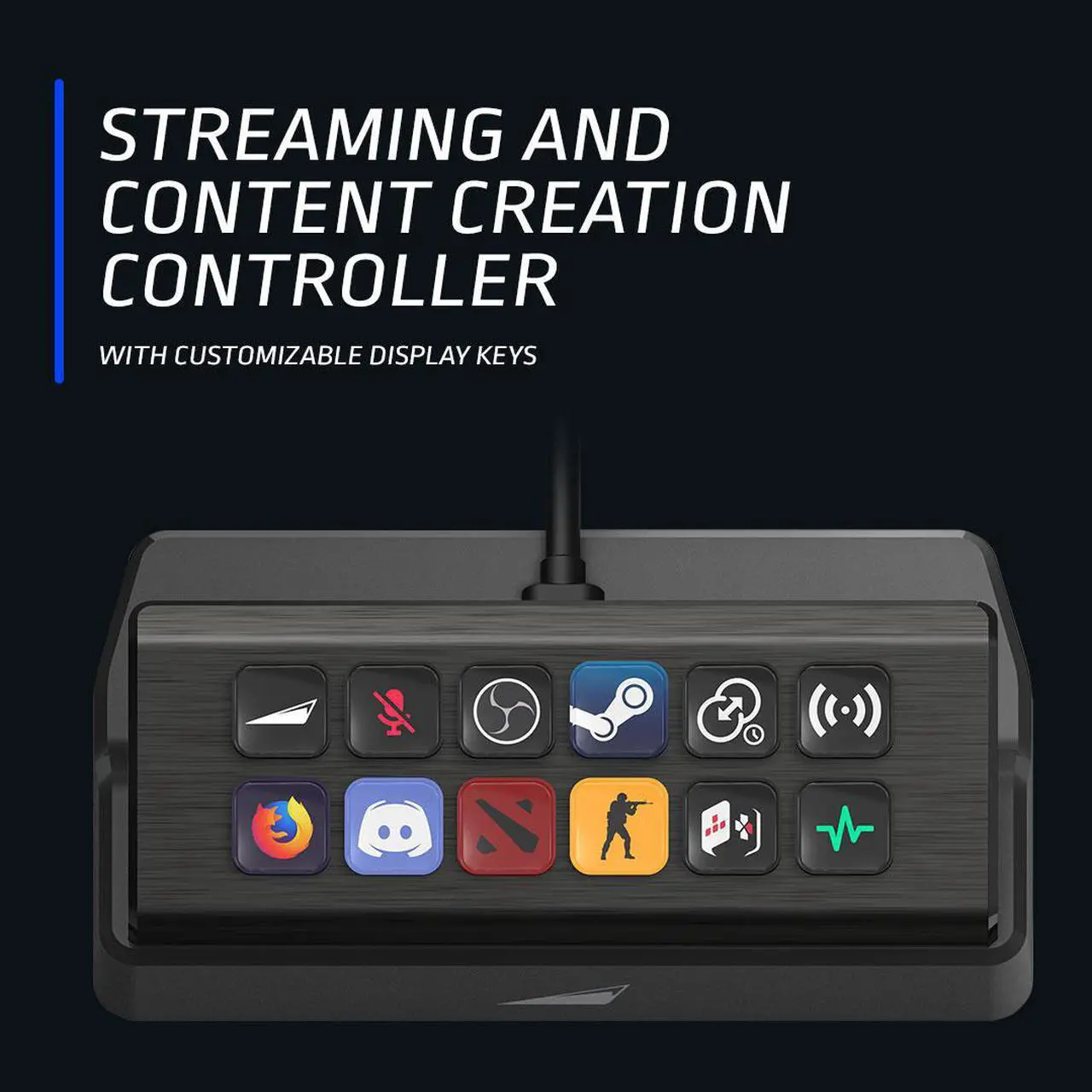 Alt view image 7 of 13 - MOUNTAIN DISPLAYPAD - The Streaming and Content Creation Controller with 12 Customizable Tactile Display Keys