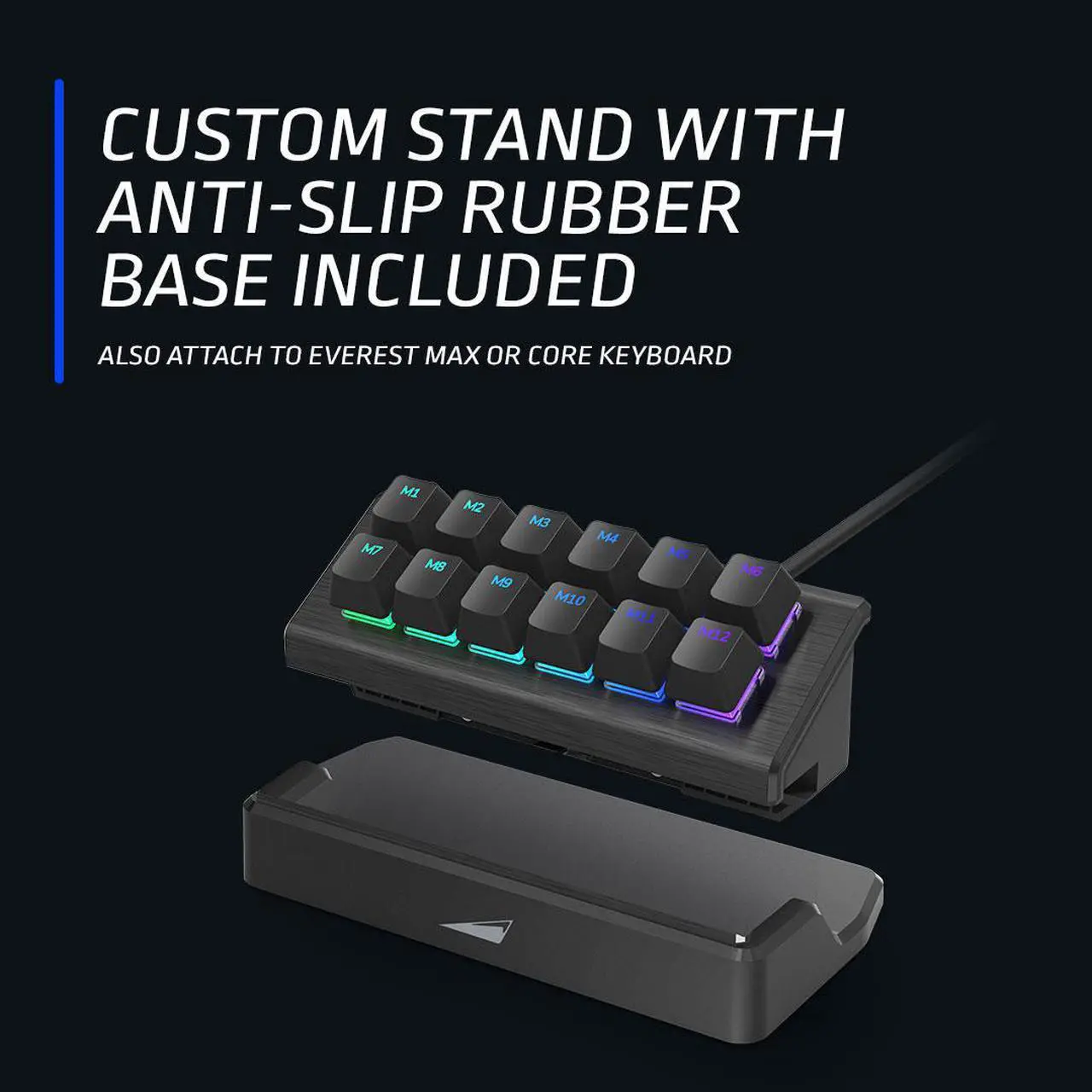 Alt view image 14 of 15 - MOUNTAIN MACROPAD - The Streaming and Content Creation Controller with 12 Customizable Mechanical Keys & USB-C connector