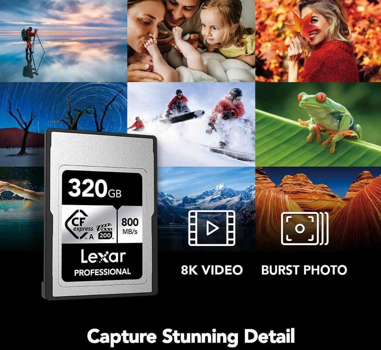 Alt view image 10 of 10 - Lexar CF Professional CFexpress Type A Card SILVER Series 320GB