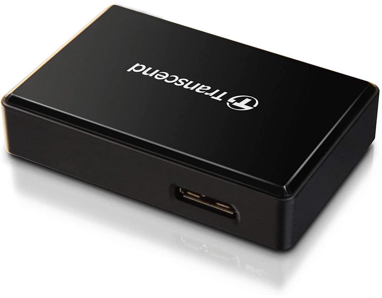 Alt view image 12 of 17 - Transcend RDF8 USB3.1 Gen 1 All-In-One Multi Card Reader Black