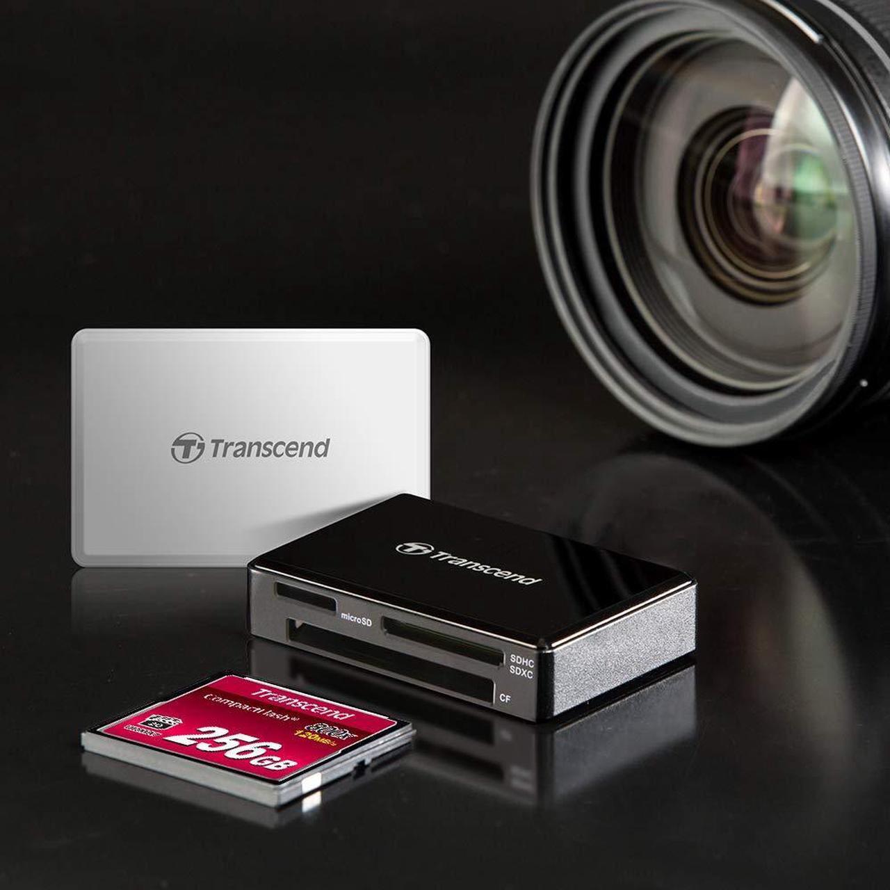 Alt view image 15 of 17 - Transcend RDF8 USB3.1 Gen 1 All-In-One Multi Card Reader Black