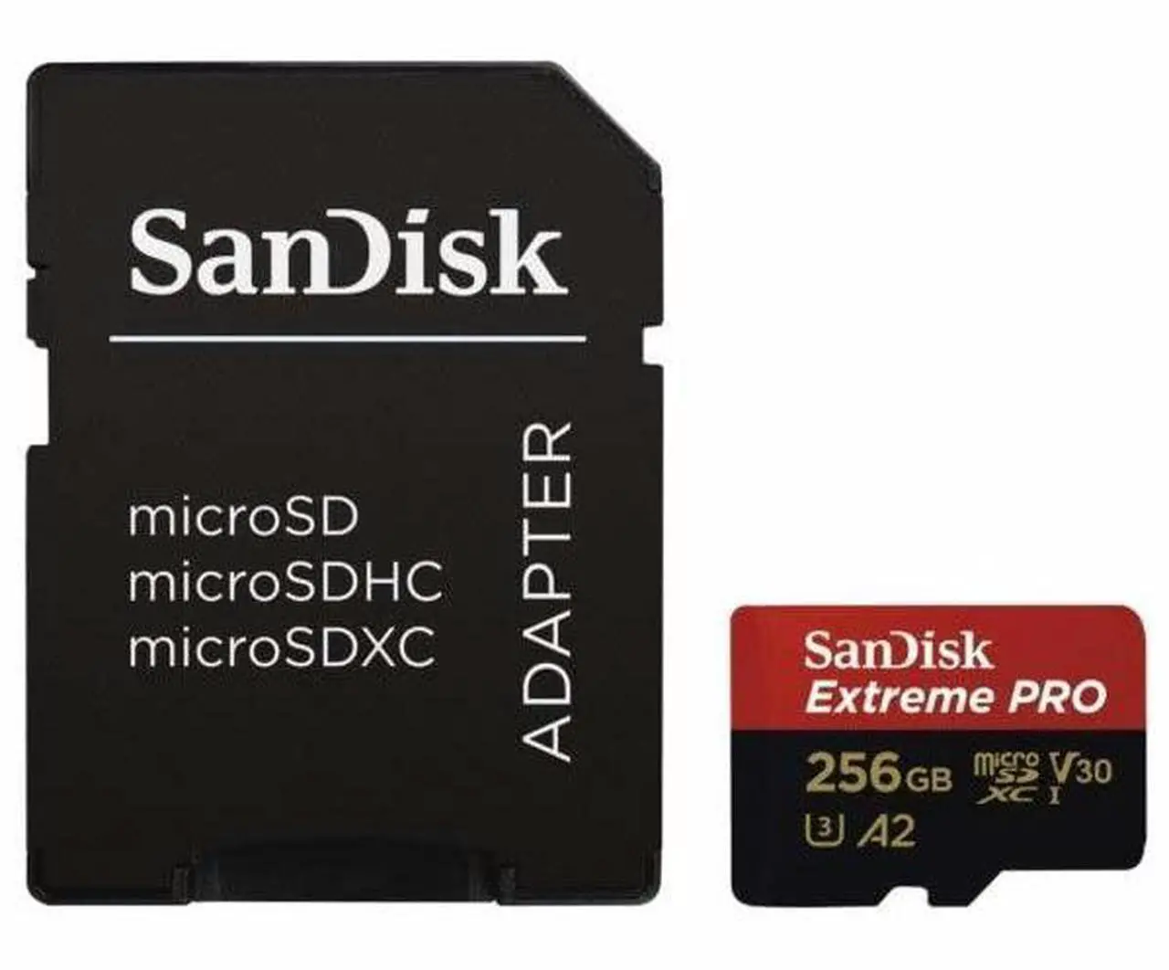 Alt view image 11 of 16 - SanDisk 256GB Extreme PRO A2 microSDXC Card UHS-I U3 V30 Read Speed up to 200MB/s for 4K UHD Video (SDSQXCD-256G-GN6MA)
