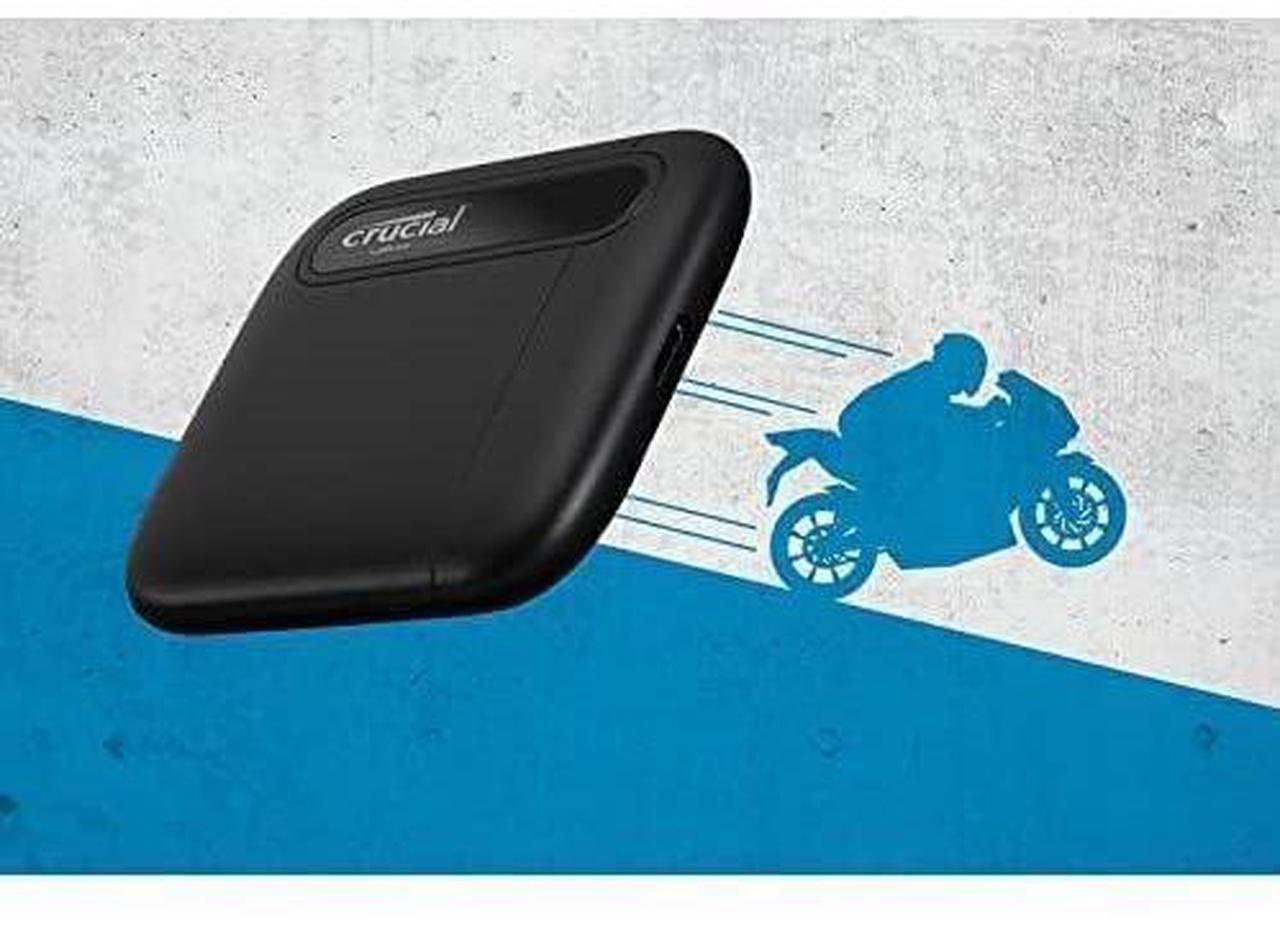 Alt view image 12 of 16 - Crucial X6 4TB Portable SSD  Up to 800MB/s  USB 3.2  External Solid State Drive, USB-C - CT4000X6SSD9, Black