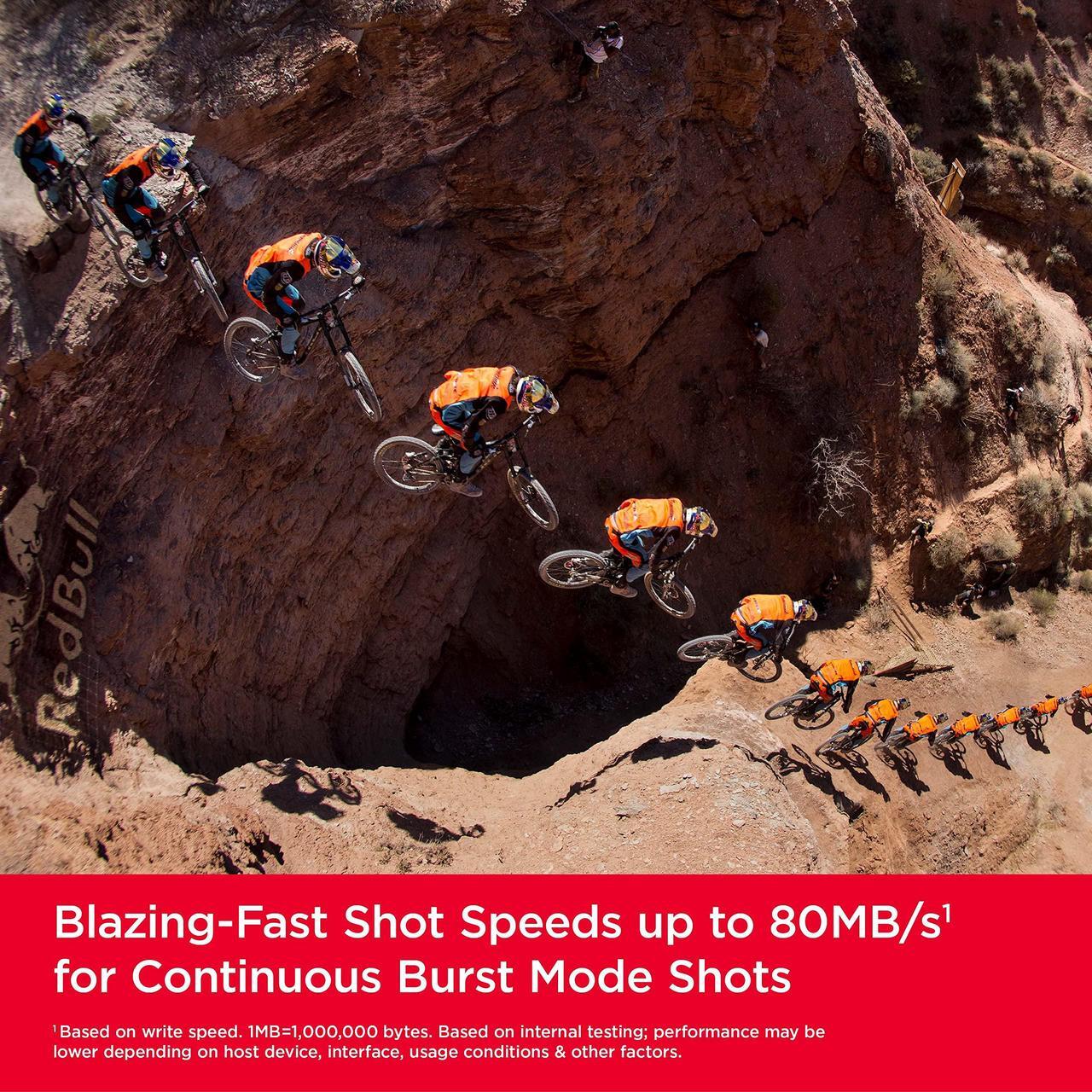 Alt view image 6 of 10 - SanDisk 64GB Extreme SDXC UHS-I/U3 Class 10 V30 Memory Card, Speed Up to 170MB/s (SDSDXV2-064G-GNCIN)