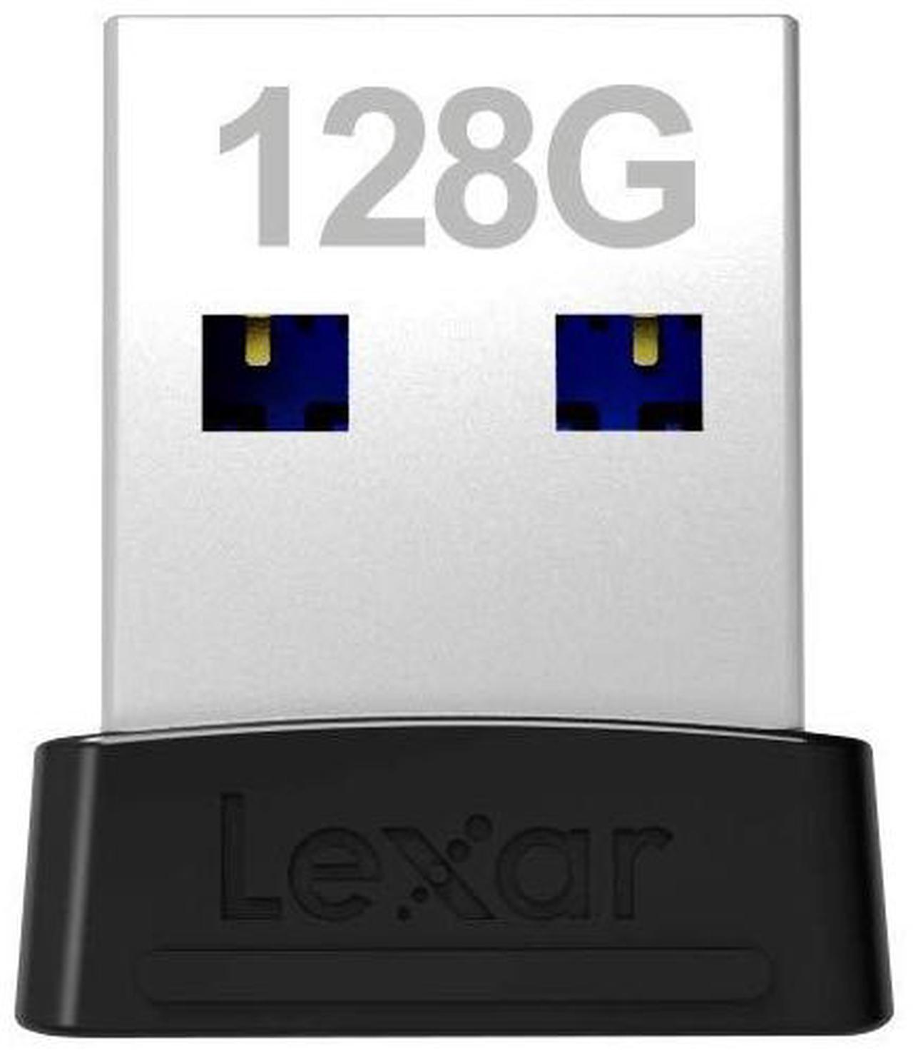 Alt view image 7 of 8 - Lexar LJDS47-128ABBK MAH 128GB USB 3.1 Flash Drive r250MB/s Lexar JumpDrive S47 Low Profile Black/Silver