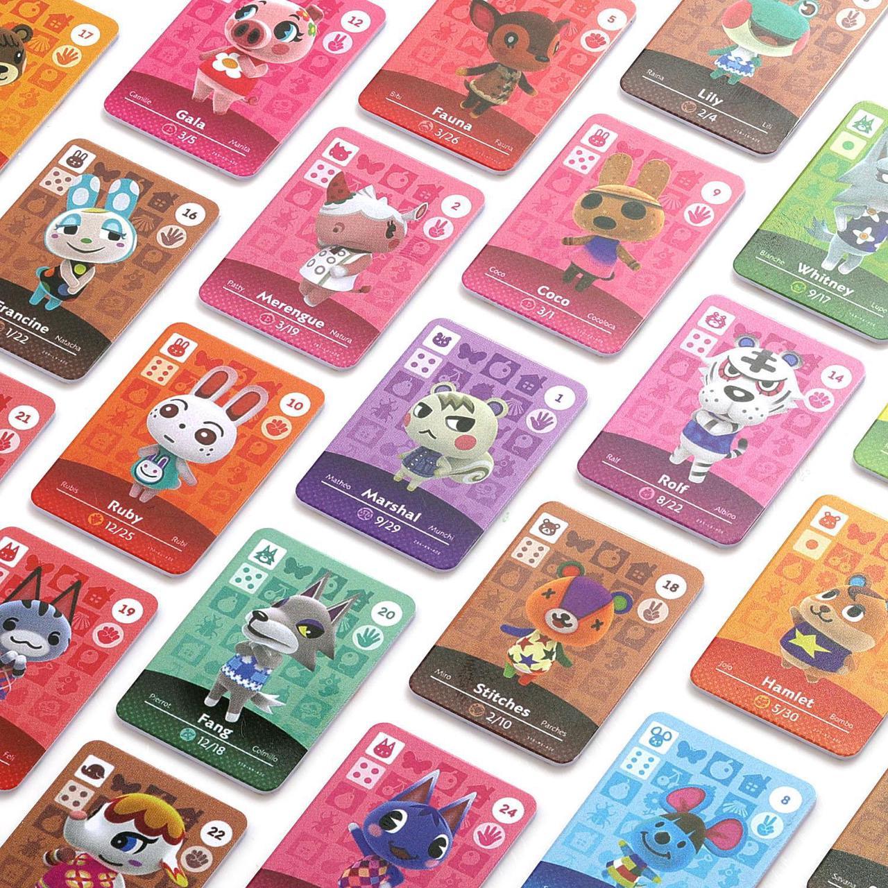 Animal Crossing 24Pcs Full Set Ntag 215 NFC PVC TAG Mini Cards for Switch AMIIBO WII U Ocean Animals