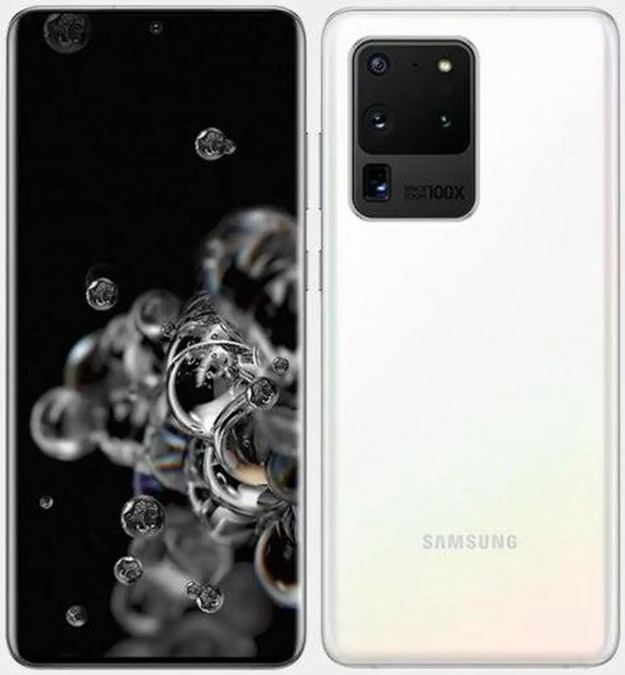 Alt view image 4 of 8 - Samsung Galaxy S20 Ultra 5G SM-G988B/DS 128GB 12GB RAM International Version - Cloud White