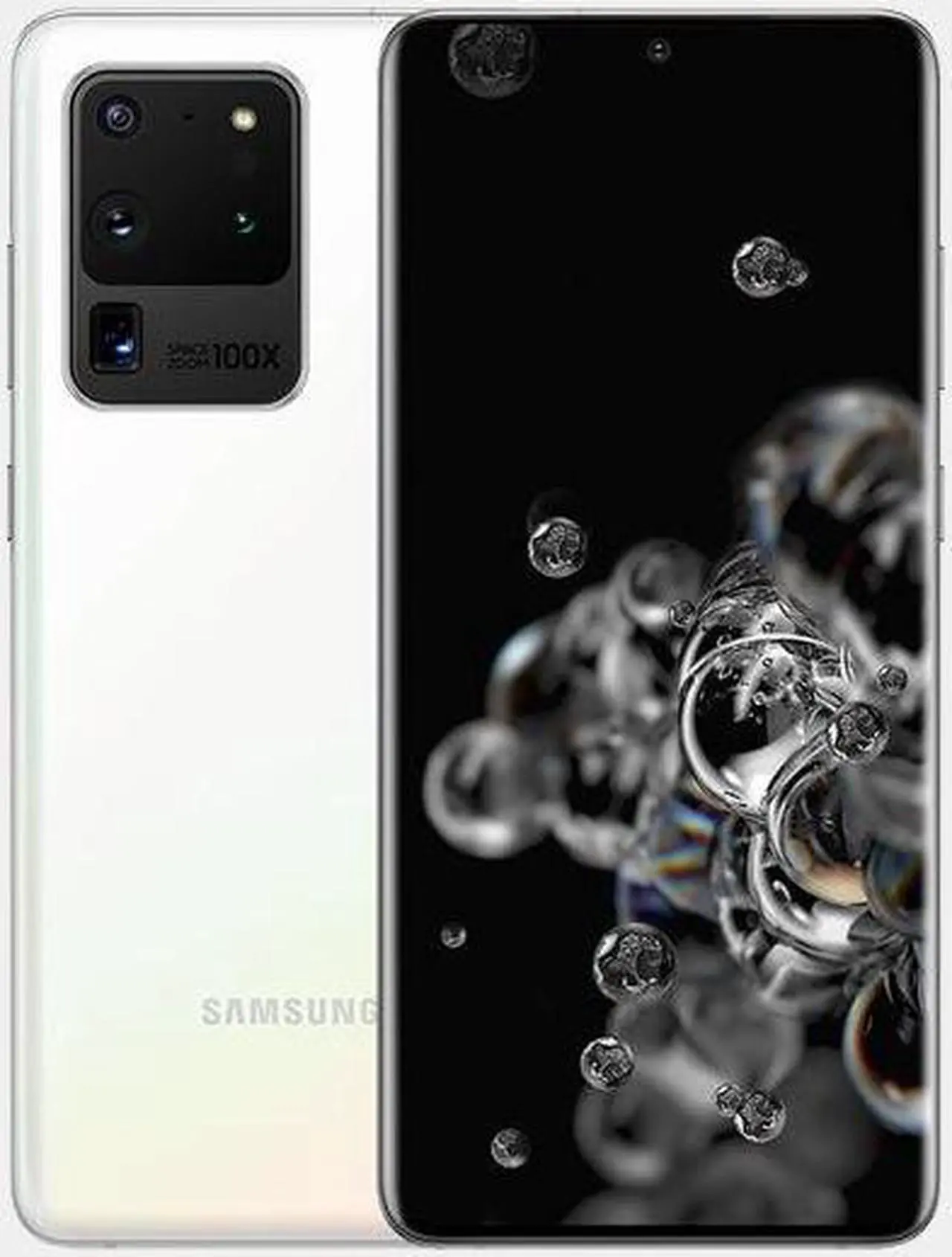 Alt view image 5 of 8 - Samsung Galaxy S20 Ultra 5G SM-G988B/DS 128GB 12GB RAM International Version - Cloud White