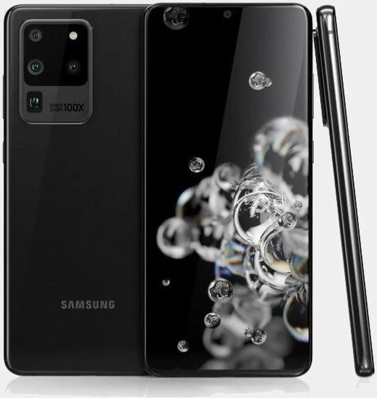 Alt view image 7 of 8 - Samsung Galaxy S20 Ultra 5G SM-G988B/DS 128GB 12GB RAM International Version - Cloud White