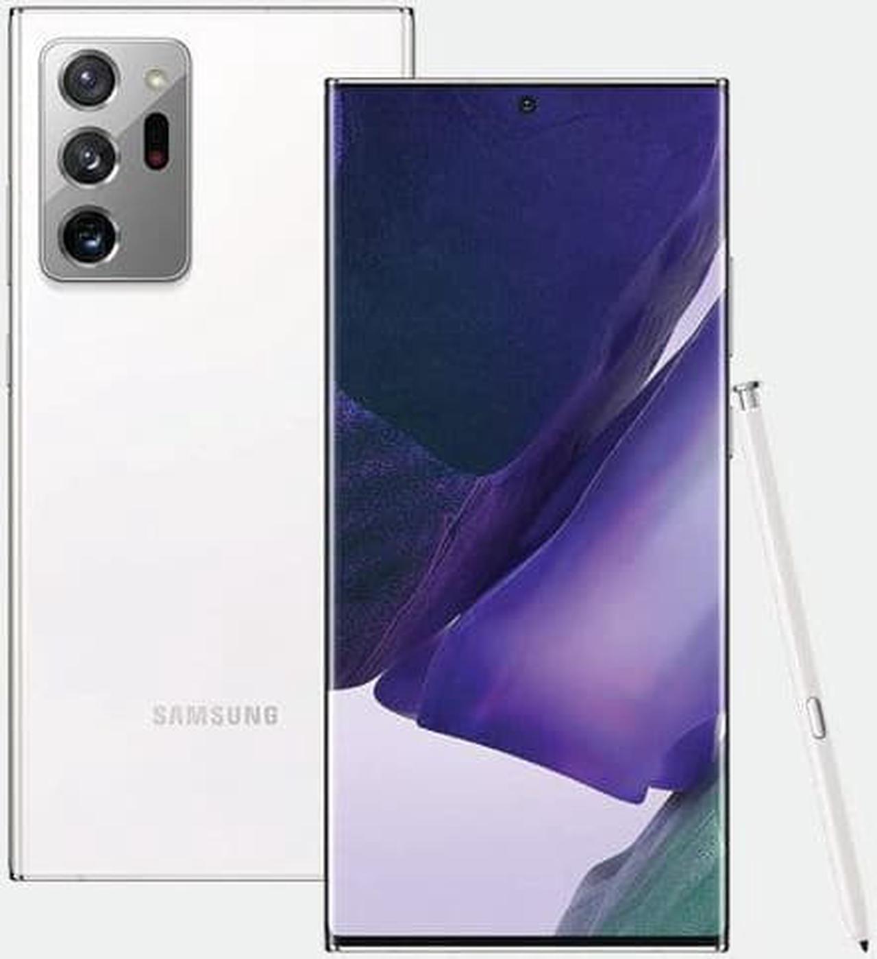 Alt view image 4 of 8 - Samsung Galaxy Note20 Ultra 5G (N986B-DS) 256GB 12GB RAM International Version - Mystic White