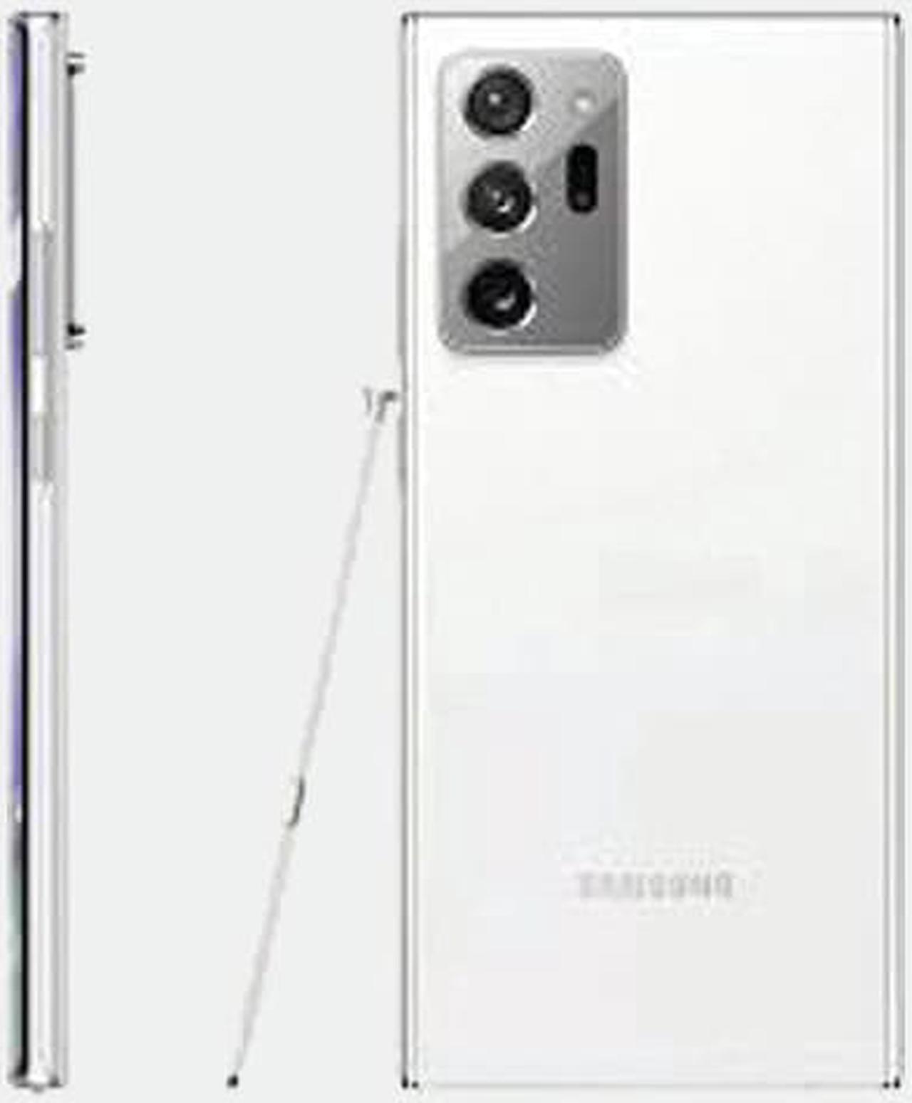 Alt view image 5 of 8 - Samsung Galaxy Note20 Ultra 5G (N986B-DS) 256GB 12GB RAM International Version - Mystic White