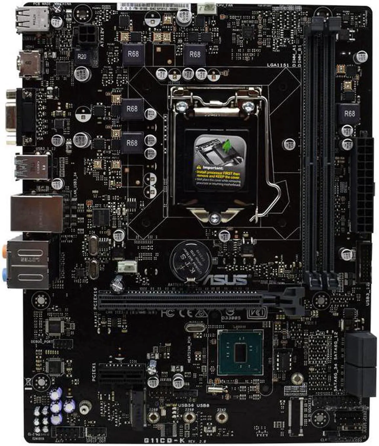 Alt view image 6 of 8 - ASUS G11CD-K LGA 1151 Intel H110 Desktop PC Motherboard DDR4 Core i3 i5 i7 Cpus HDMI USB 3.0 SATA3.0 PCI-E 3.0 X16 Slot