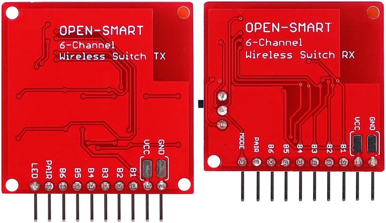 Alt view image 2 of 4 - 2.4G 2.5G Wireless Switch Remote Kit 6 Channel Transmitter Receiver Module Without Programming for DIY Onboard Pair Button