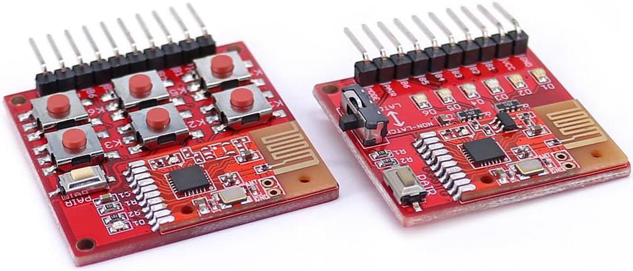 Alt view image 4 of 4 - 2.4G 2.5G Wireless Switch Remote Kit 6 Channel Transmitter Receiver Module Without Programming for DIY Onboard Pair Button