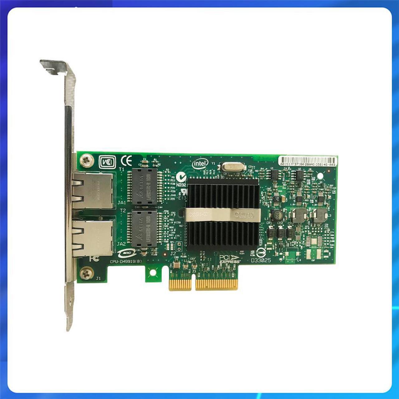 FOR IBM Intel 39Y6127 39Y6128 Pro 1000 PT Dual Port Server Adapter by Intel High Profile Gigabit Ethernet Adapter PCI-E Card