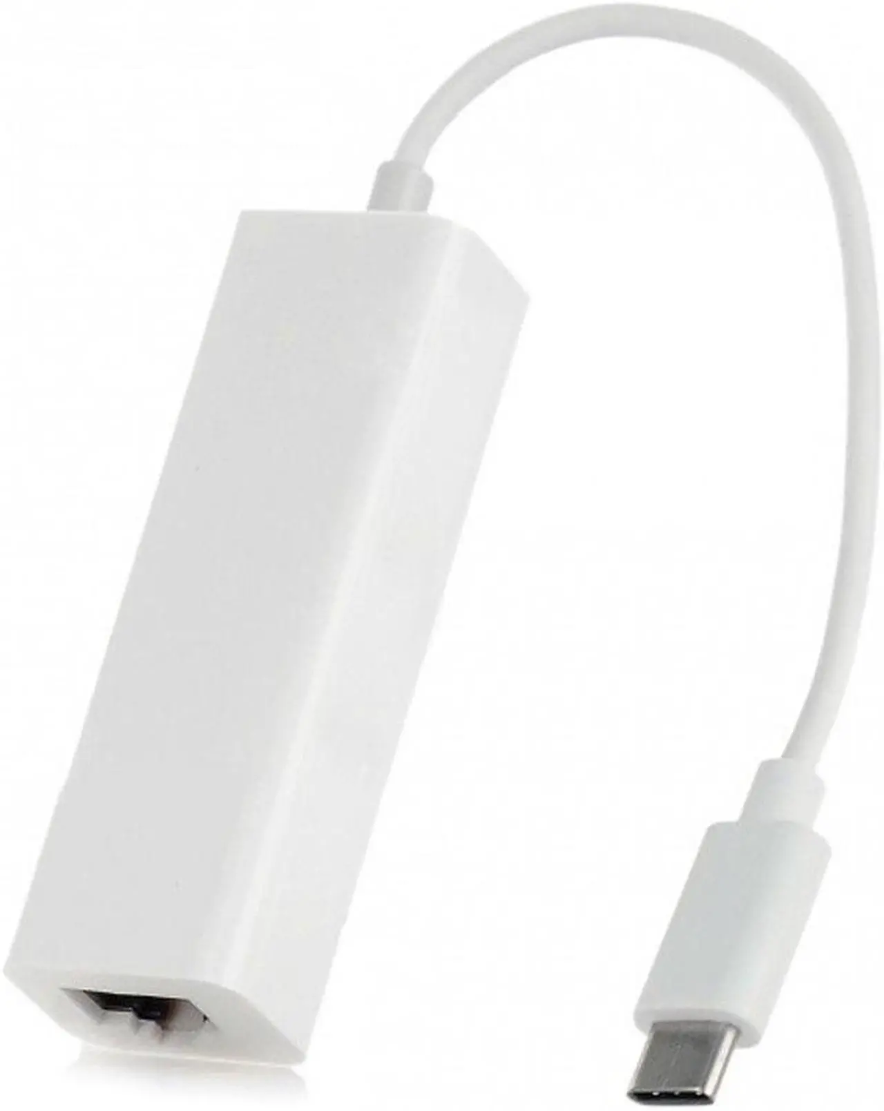 Alt view image 2 of 3 - USB-C Type C Male to 100M Gigabit Ethernet Network LAN Adapter for Laptop PC White