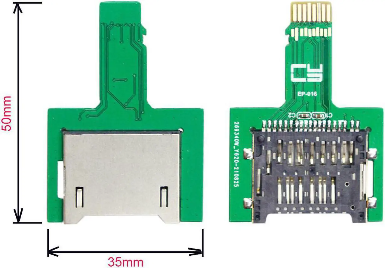 Alt view image 2 of 3 - Card Female Male Extender to SD Extension UHS-III UHS-3 UHS-2 TF Micro SD