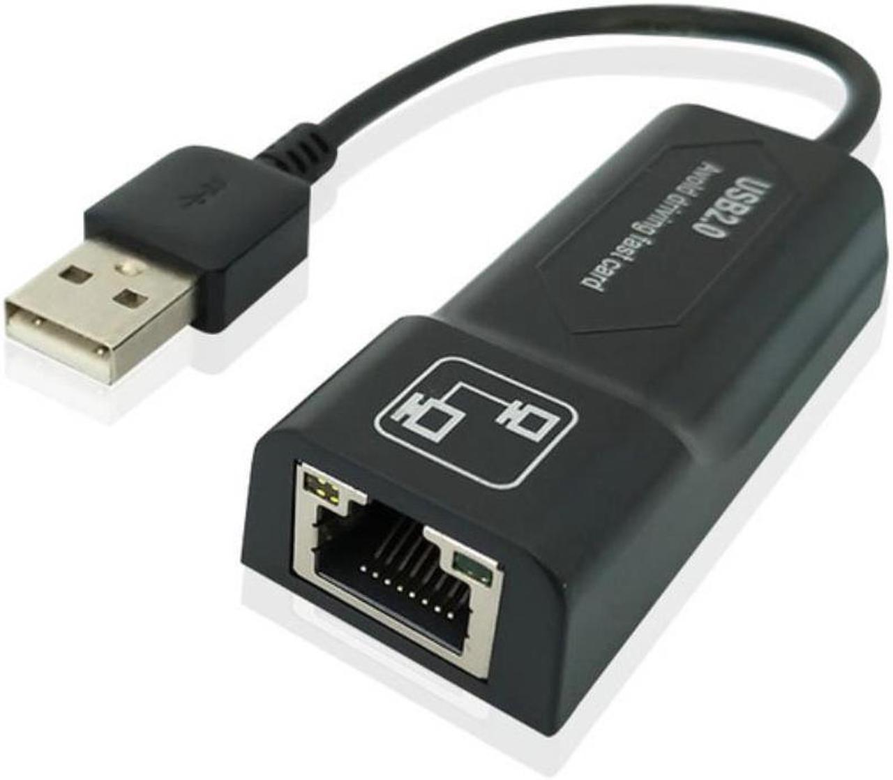 USB Ethernet Adapter USB 2.0 Network Card to RJ45 Lan for Win7/Win8/Win10 Laptop Ethernet USB